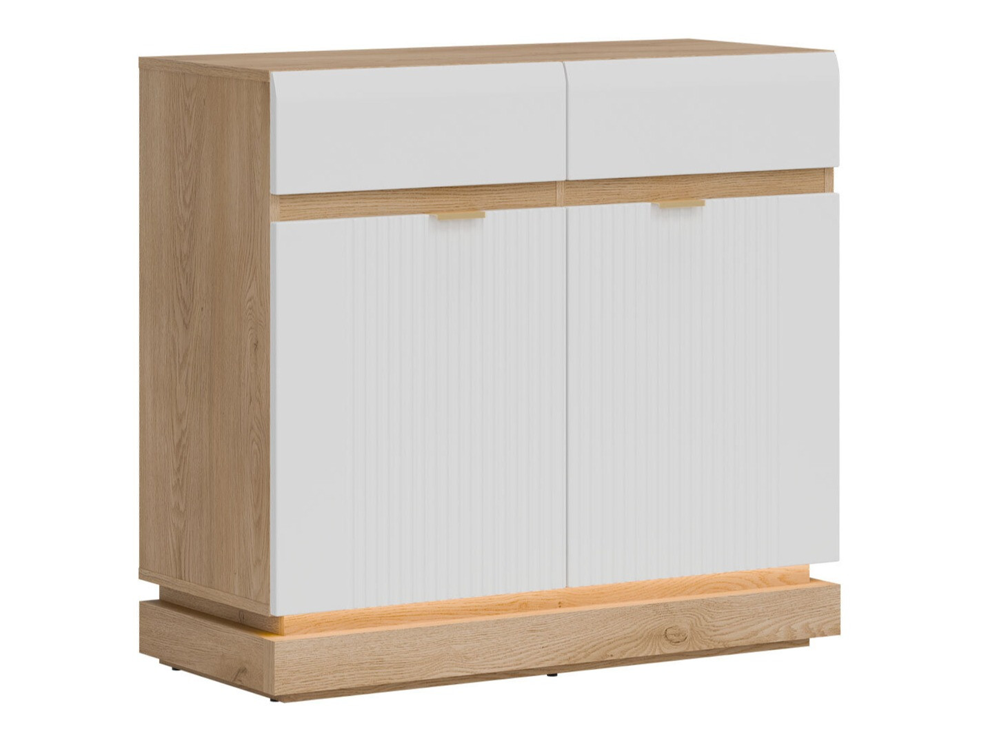 Komoda Teselbu 102 (Belo + Hrast)