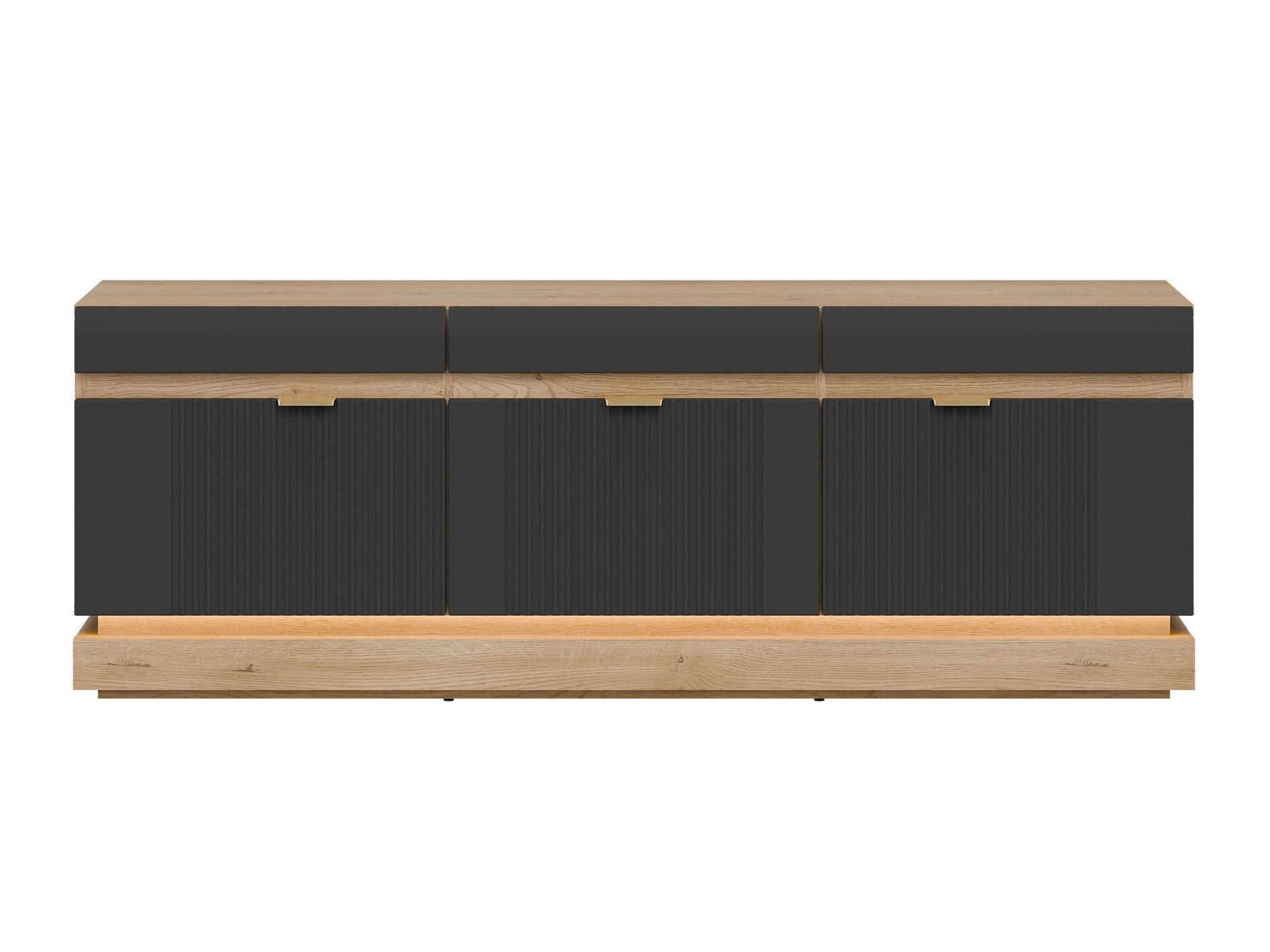 TV komoda Teselbu 100 (Antracit + Hrast Toro)
