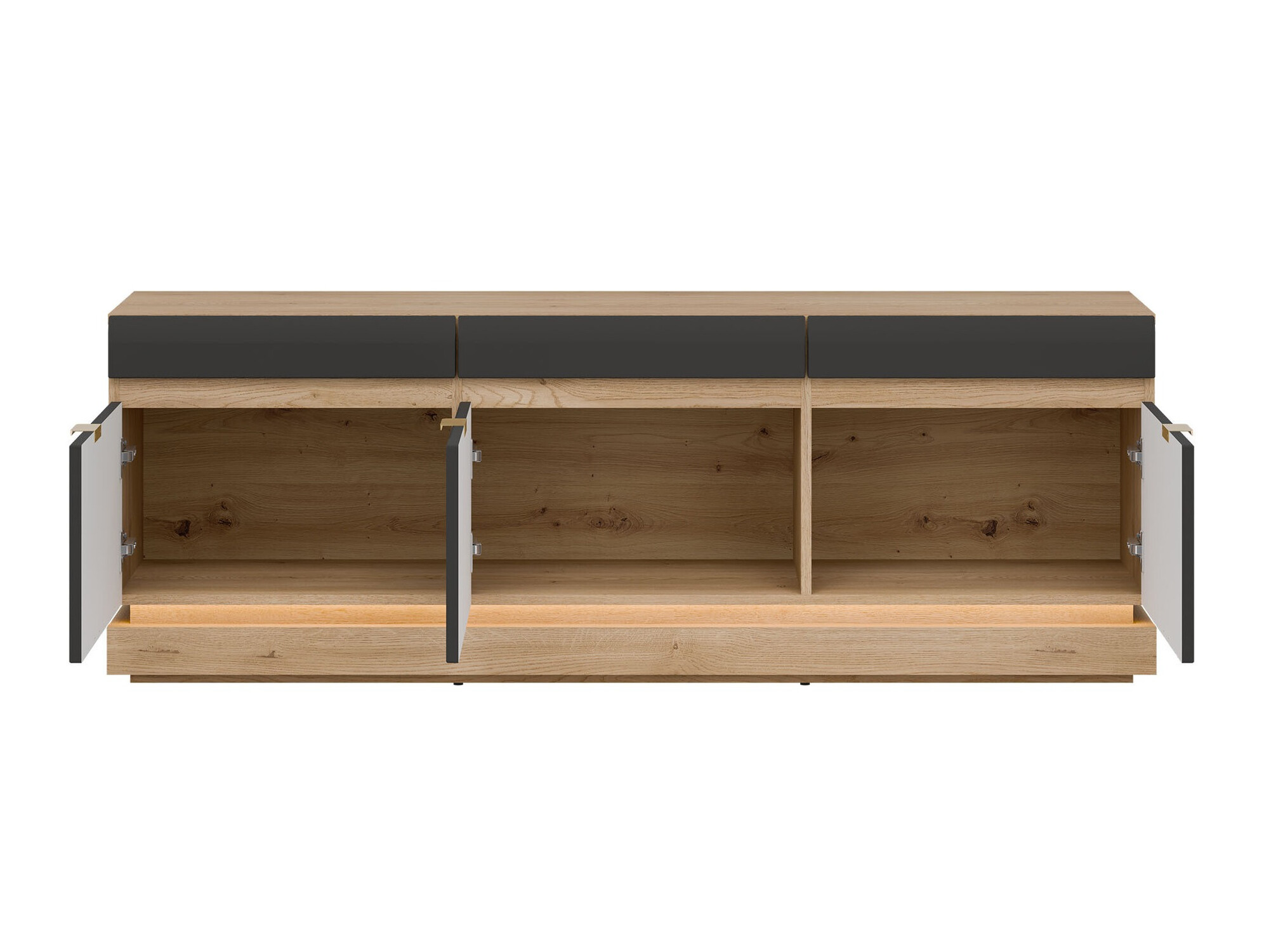 TV komoda Teselbu 100 (Antracit + Hrast Toro)