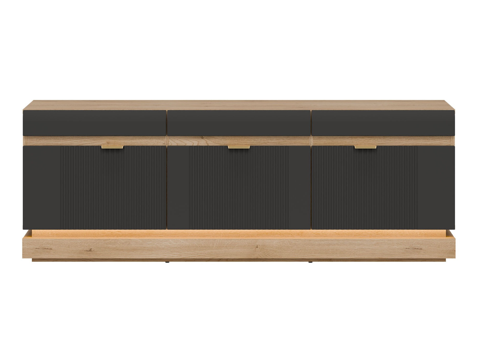 TV komoda Teselbu 100 (Antracit + Hrast Toro)