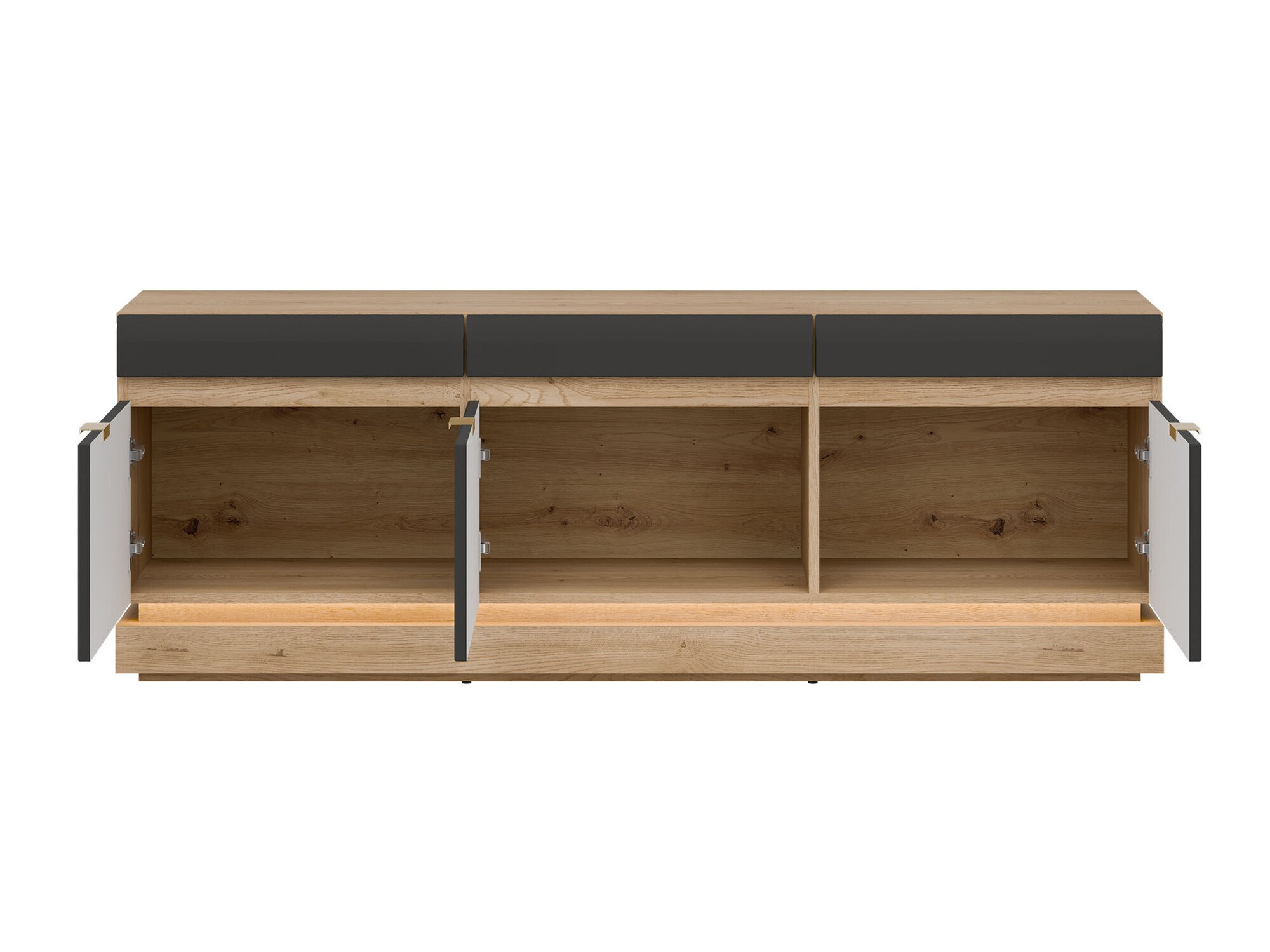 TV komoda Teselbu 100 (Antracit + Hrast Toro)