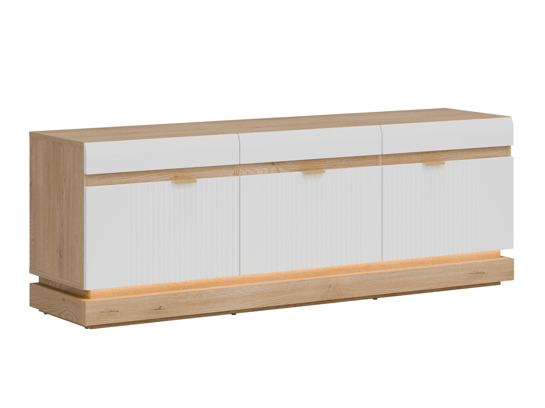 TV komoda Teselbu 100 (Belo + Hrast Toro)