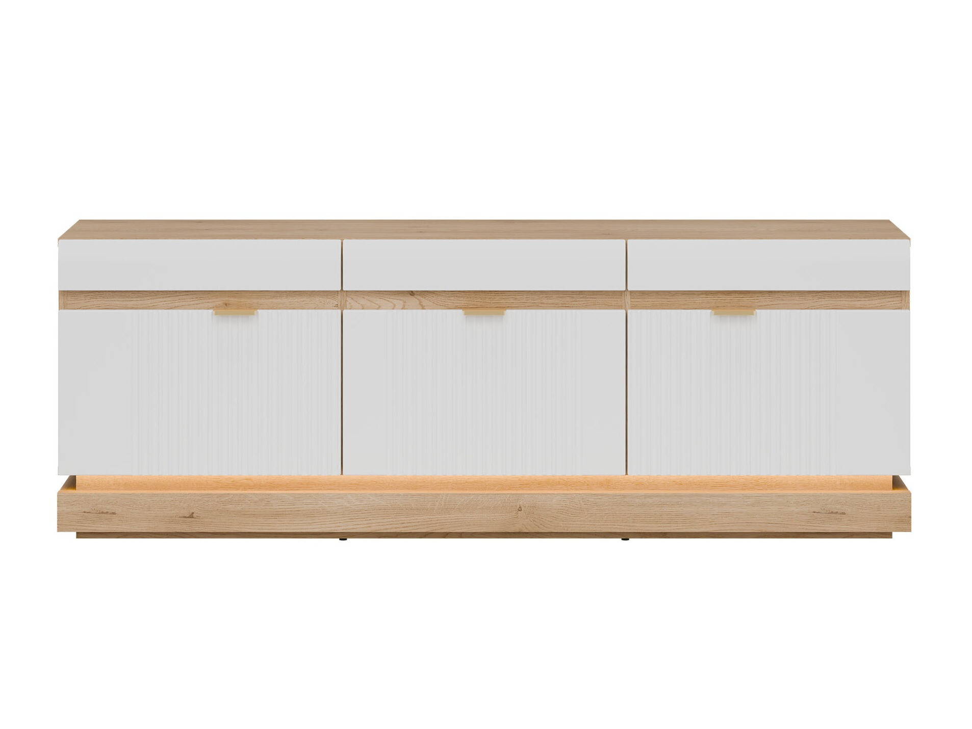 TV komoda Teselbu 100 (Belo + Hrast Toro)