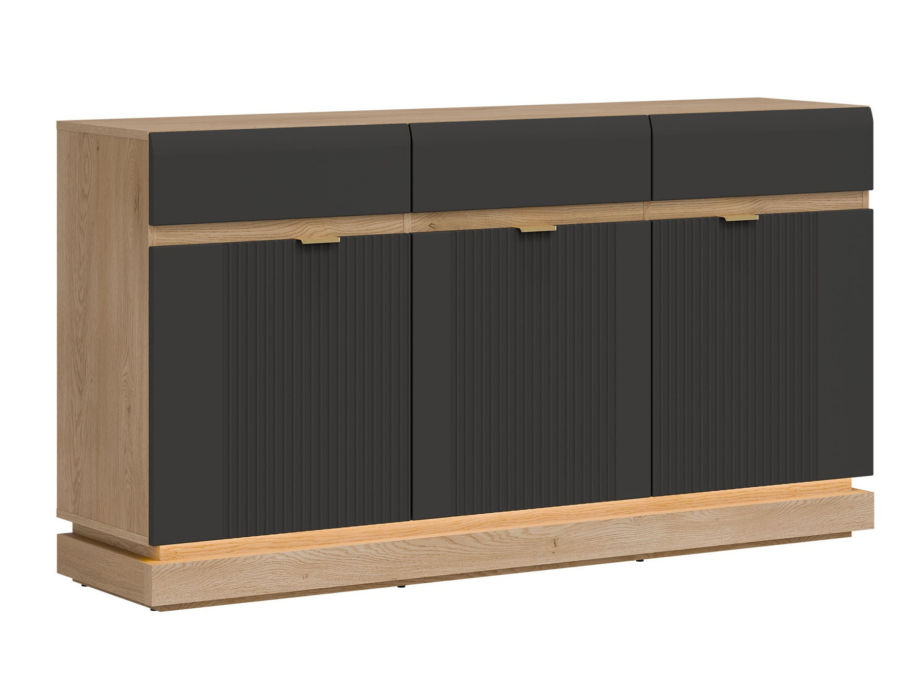 Komoda Teselbu 104 (Antracit + Hrast)