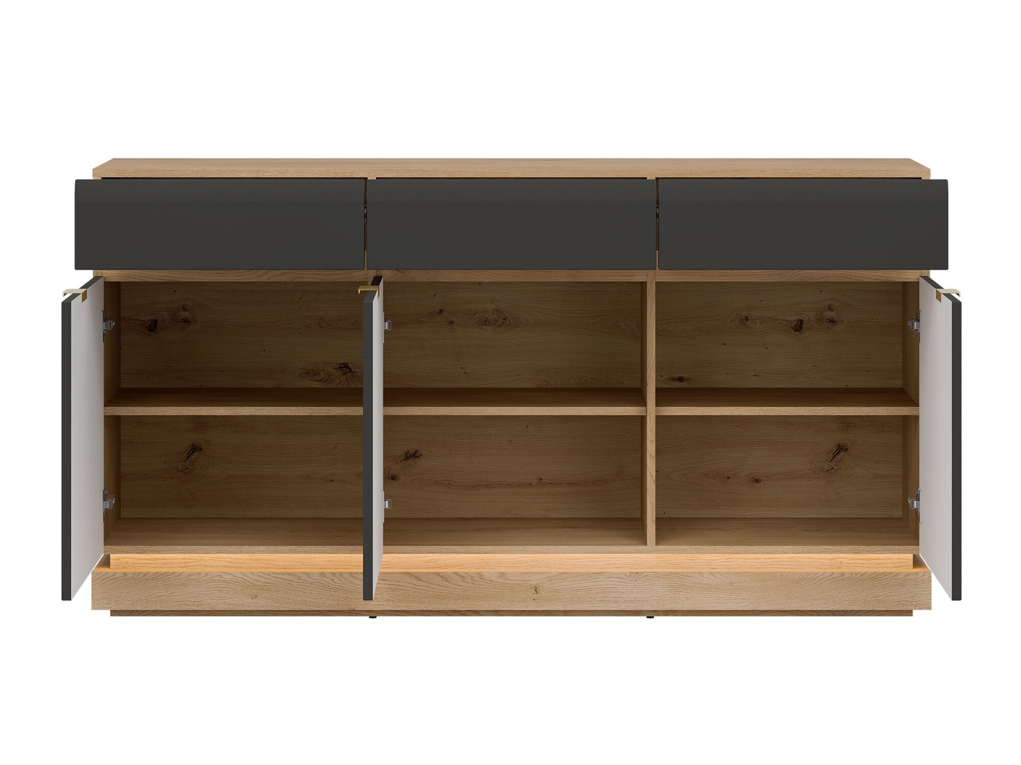 Komoda Teselbu 104 (Antracit + Hrast)
