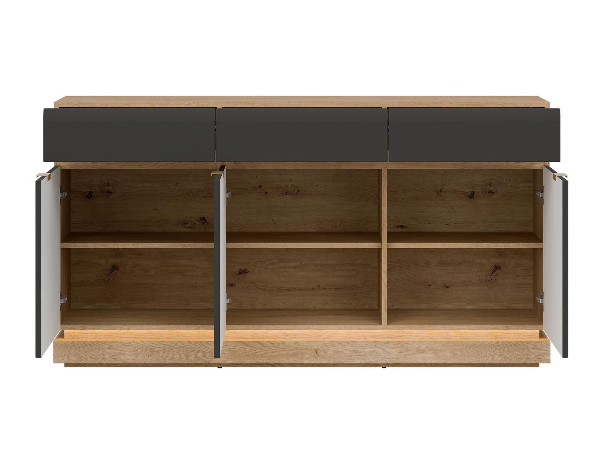 Komoda Teselbu 104 (Antracit + Hrast)