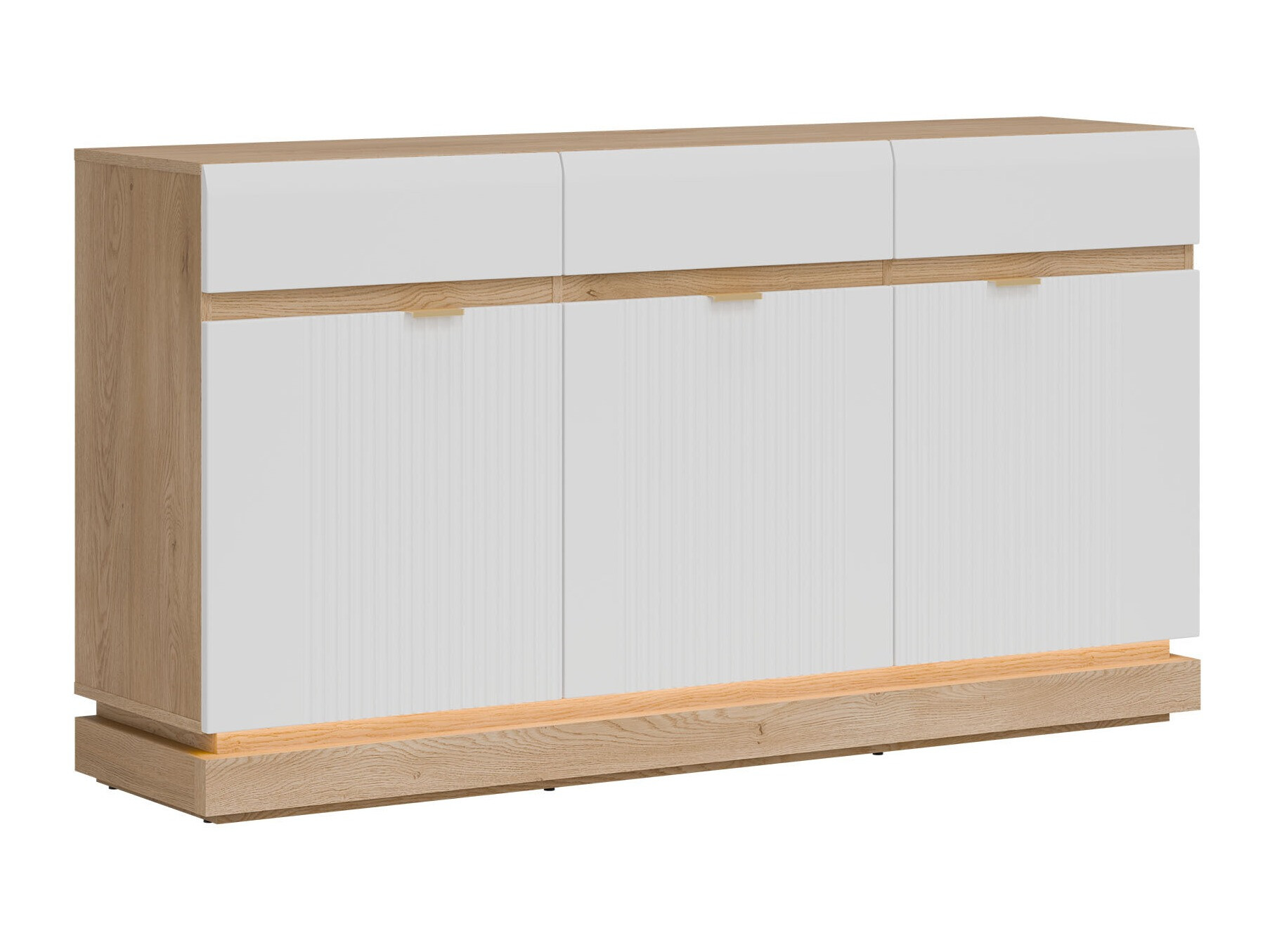 Komoda Teselbu 104 (Belo + Hrast)