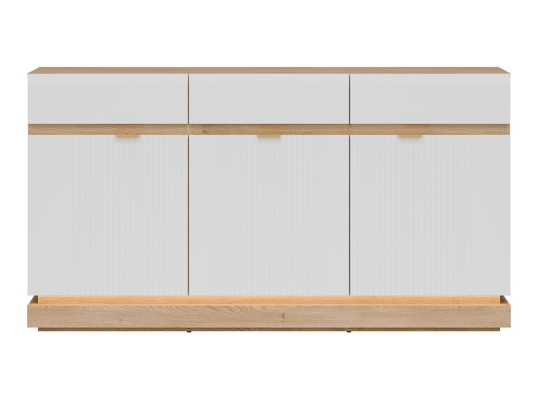 Komoda Teselbu 104 (Belo + Hrast)