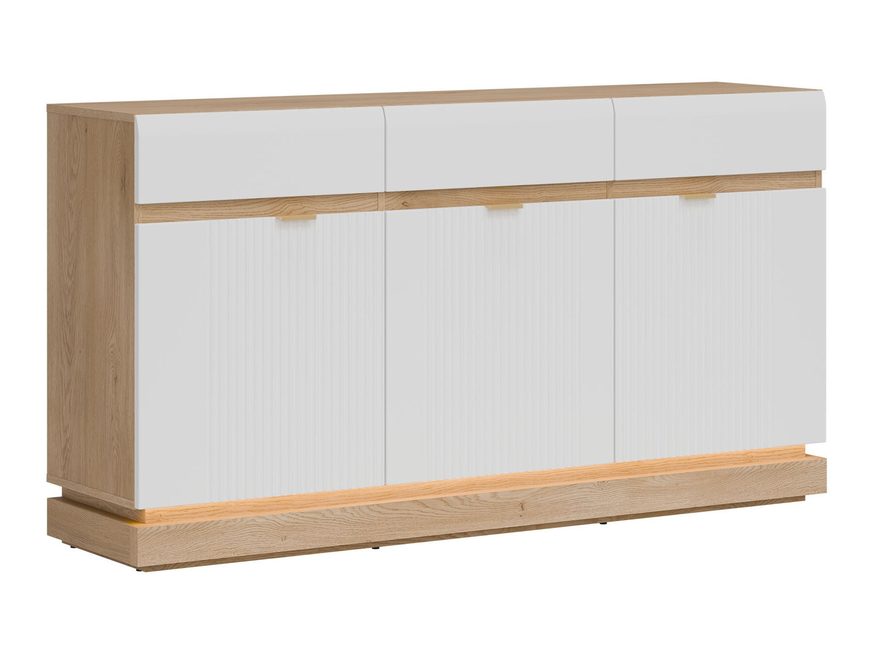 Komoda Teselbu 104 (Belo + Hrast)