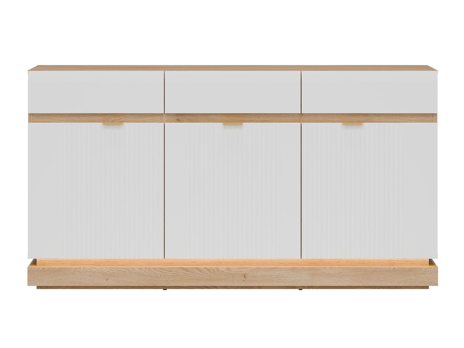 Komoda Teselbu 104 (Belo + Hrast)