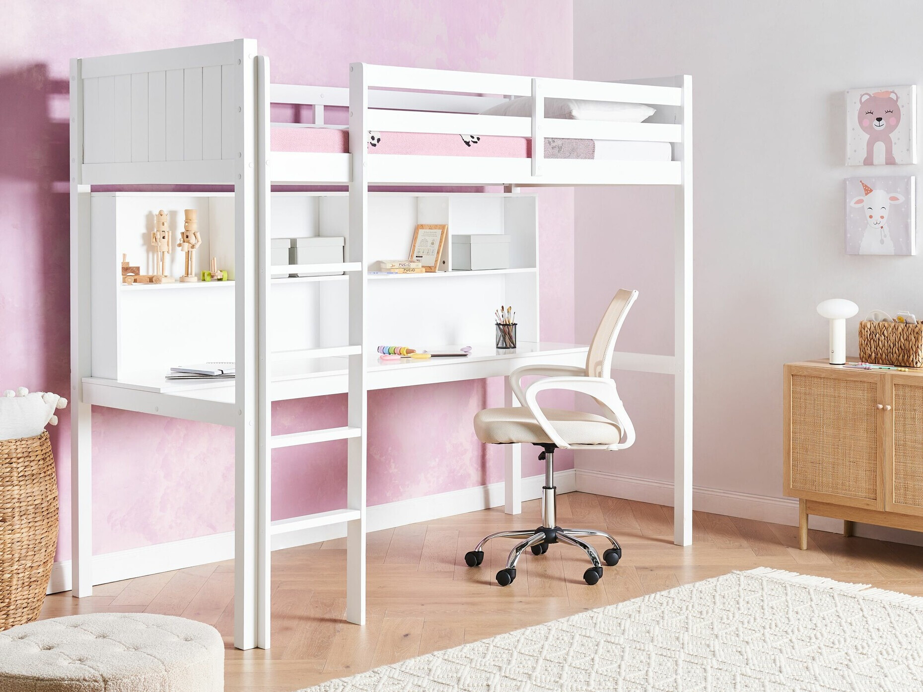 Krevet na sprat Berwyn 2614 (Belo)