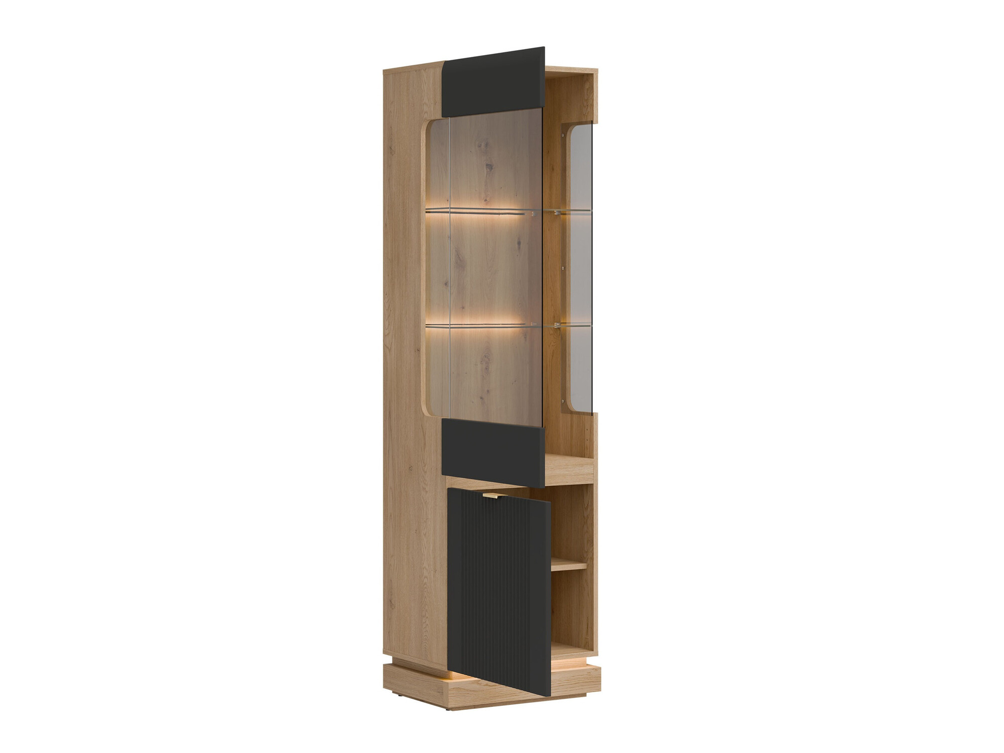 Polica Teselbu 109 (Antracit + Hrast)