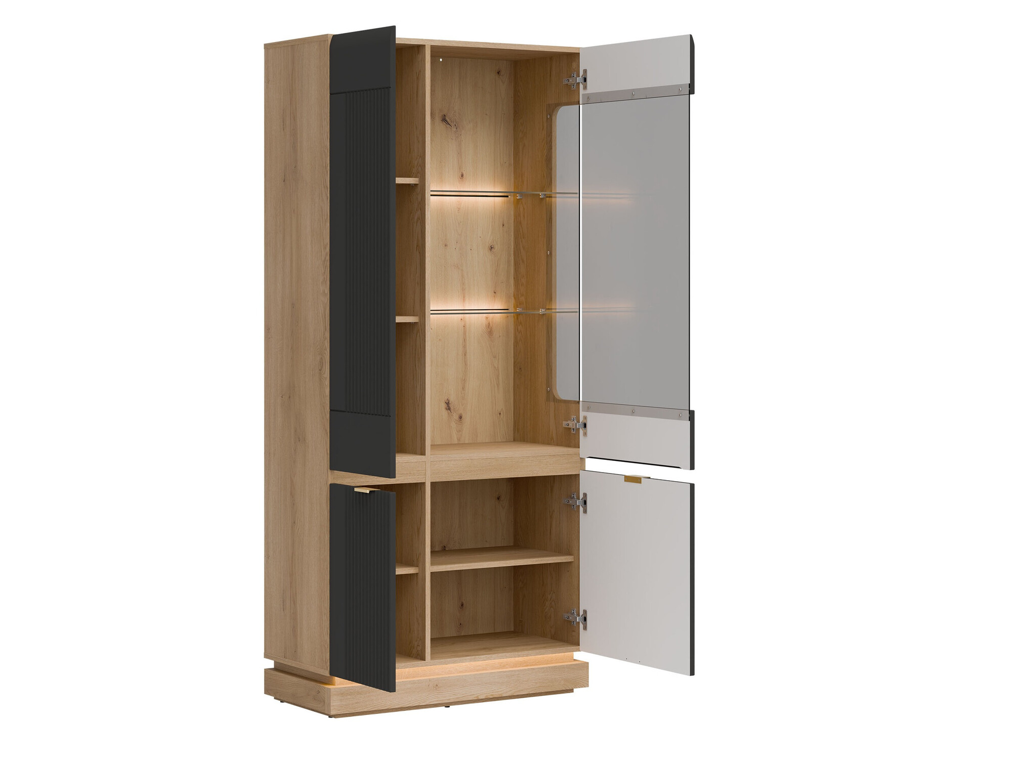 Polica Teselbu 111 (Antracit + Hrast)