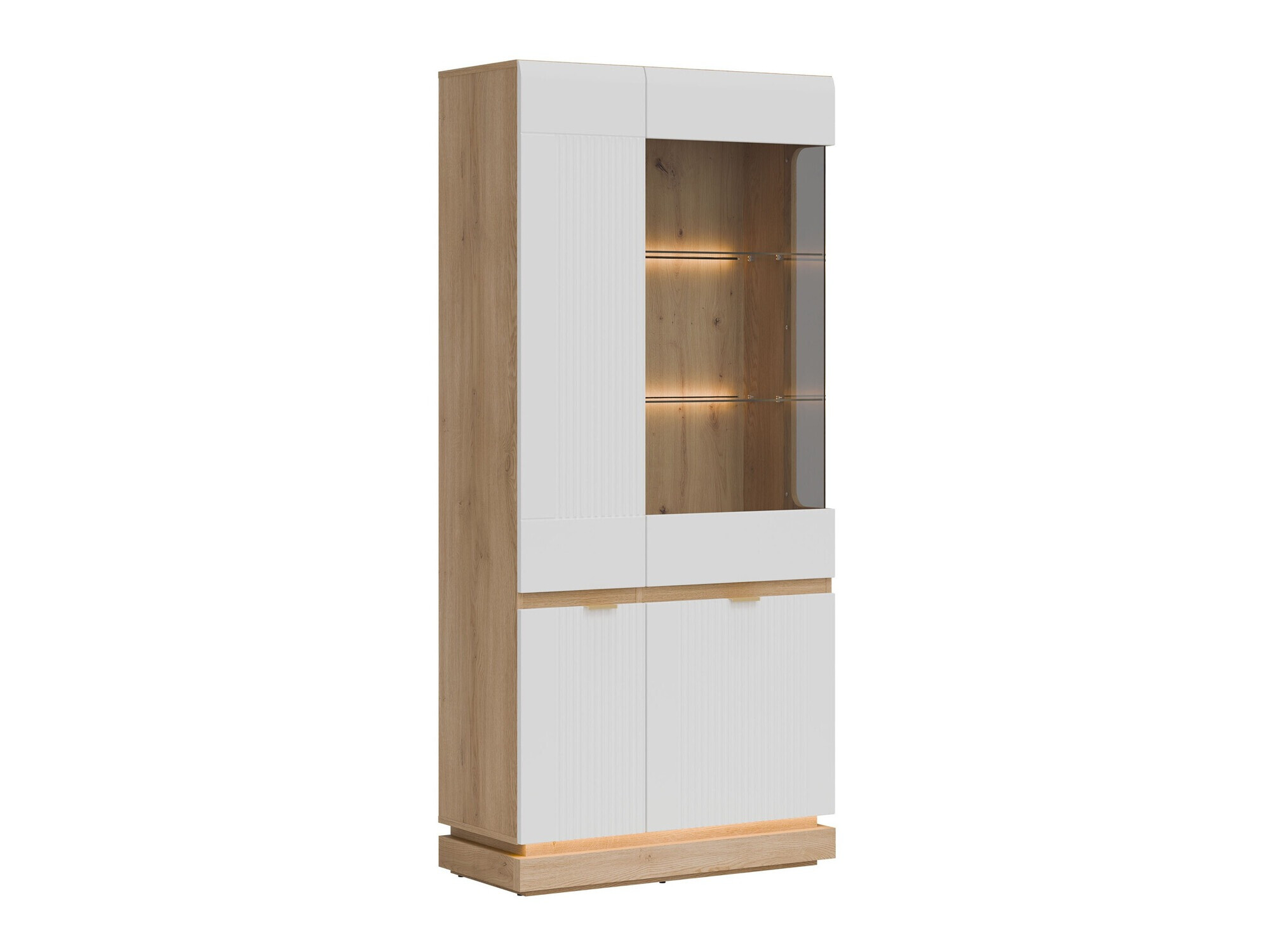 Polica Teselbu 111 (Belo + Hrast)