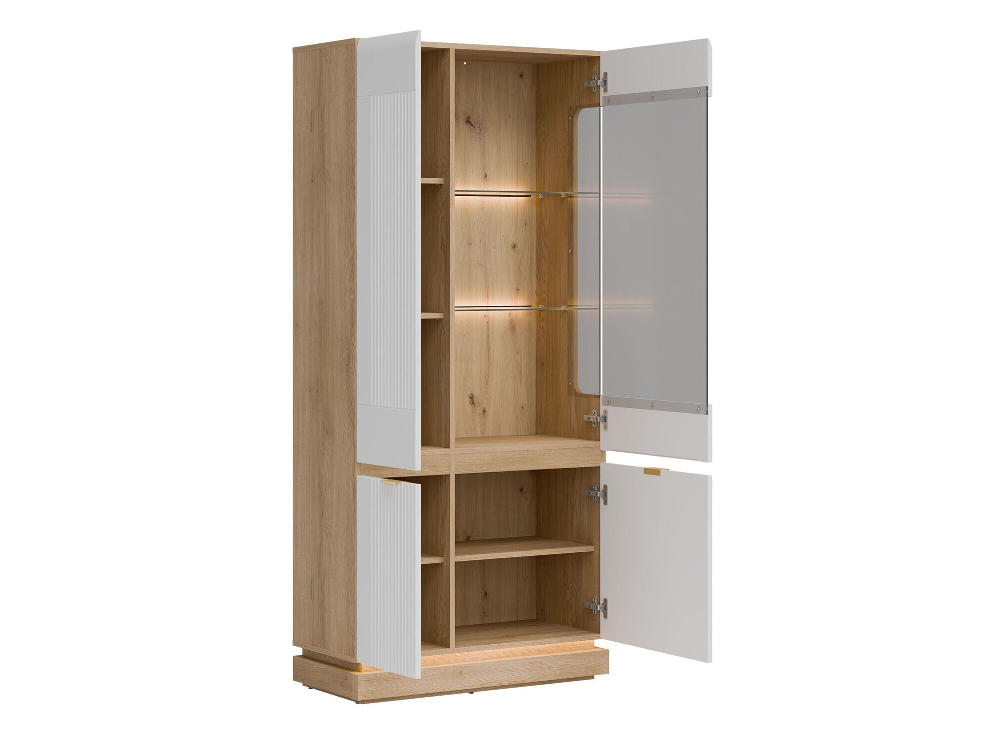 Polica Teselbu 111 (Belo + Hrast)