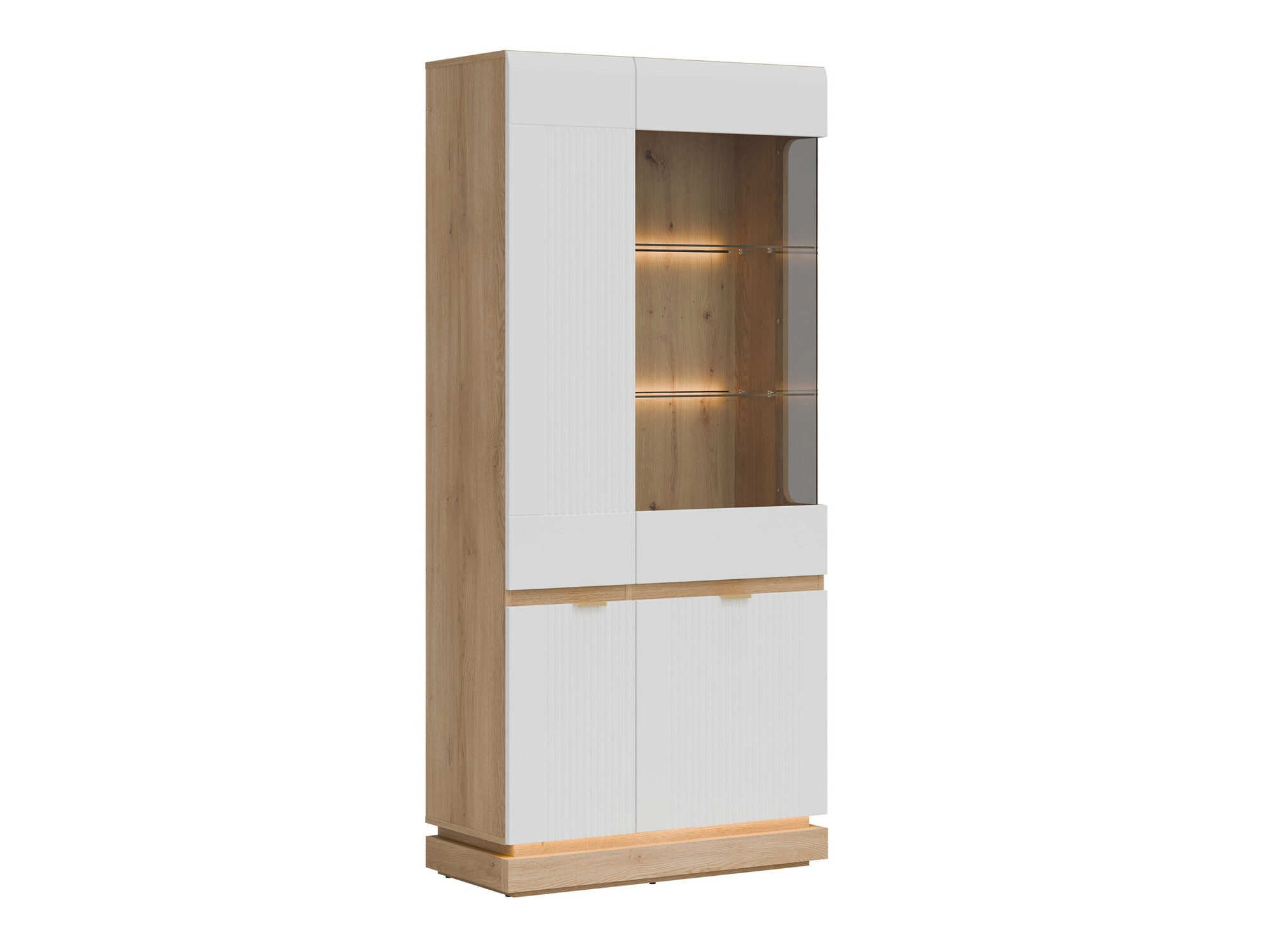 Polica Teselbu 111 (Belo + Hrast)