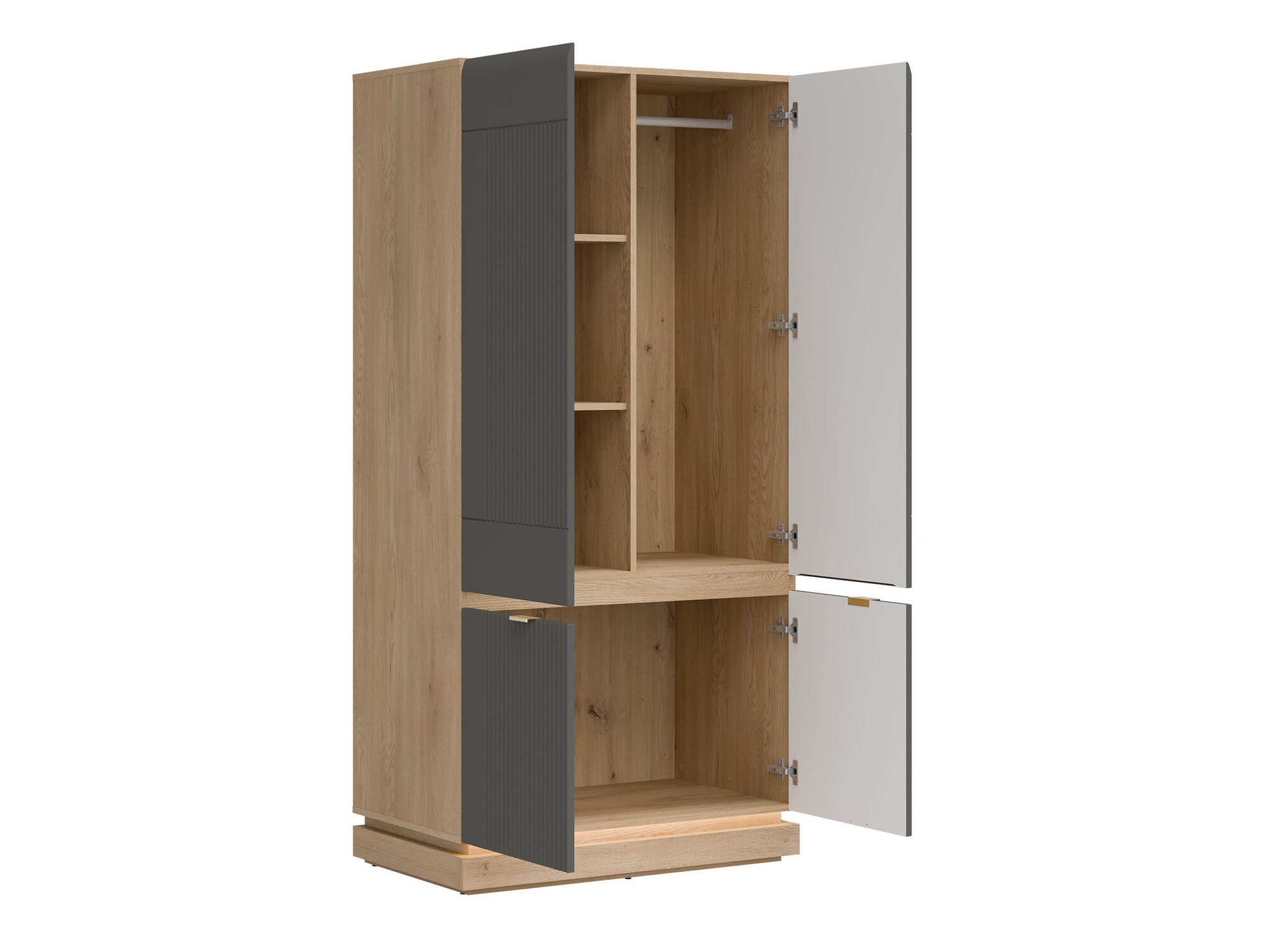 Ormar Teselbu 113 (Sivo + Hrast)