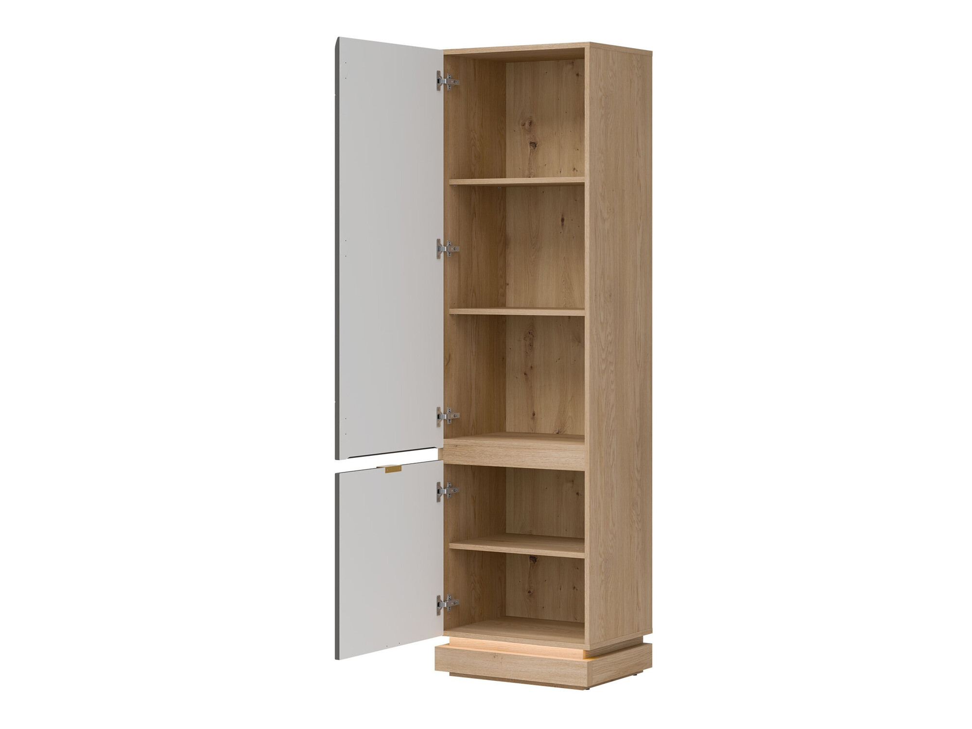 Polica Teselbu 112 (Sivo + Hrast)