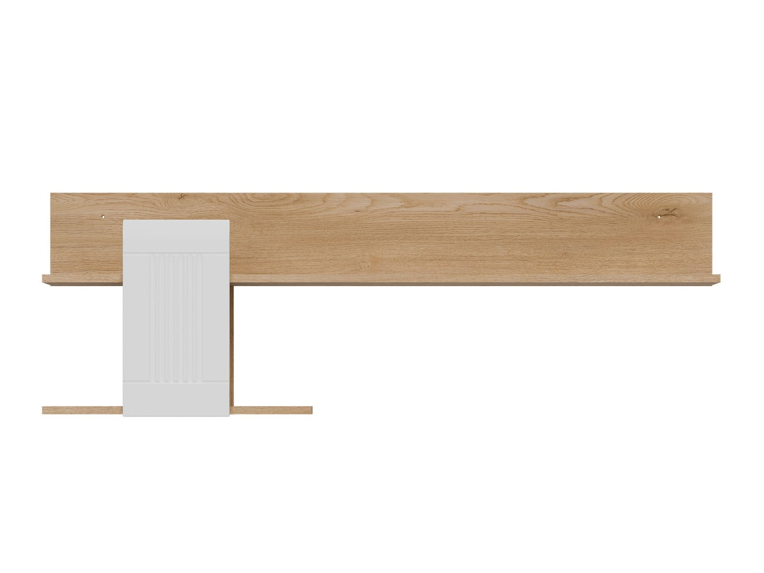 Zidna polica Teselbu 115 (Belo + Hrast)