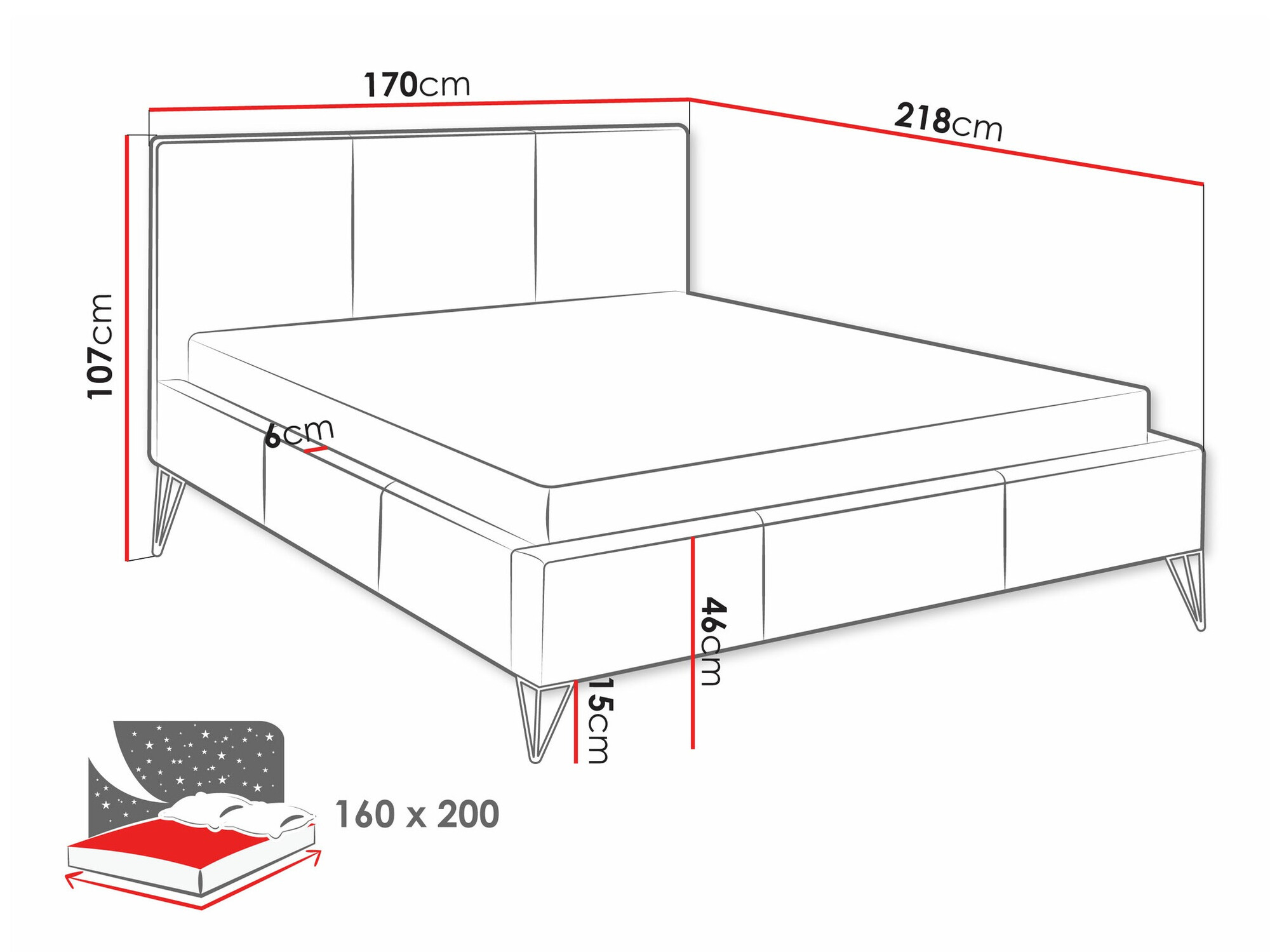 Krevet Clovis 118 (Ruben 2104)