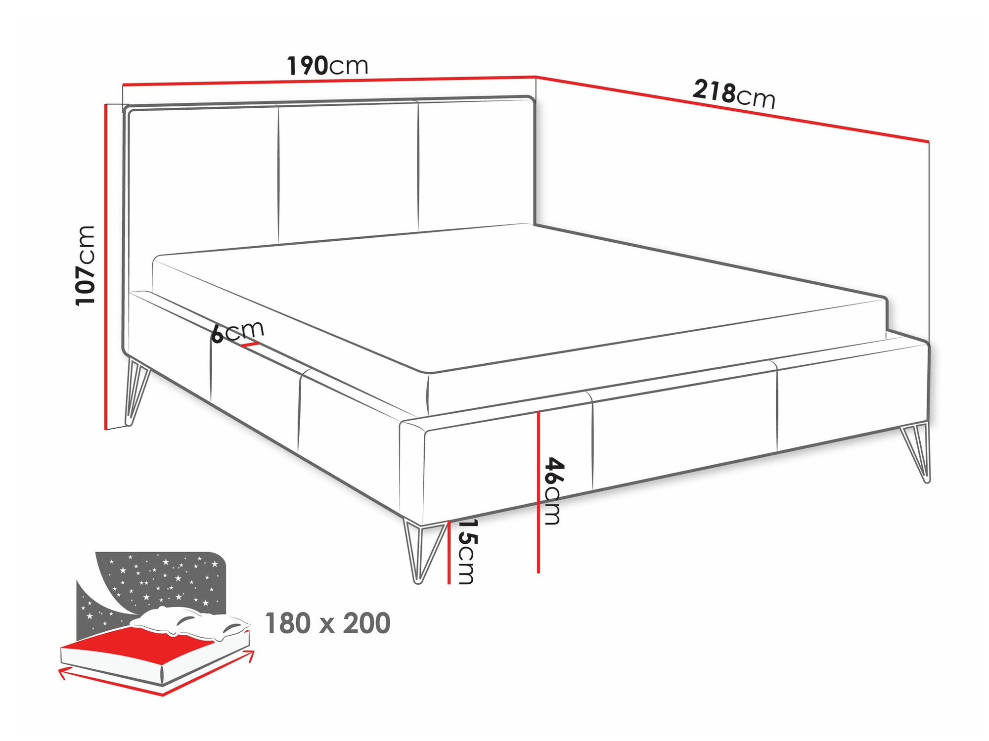 Krevet Clovis 118 (Ruben 2104)