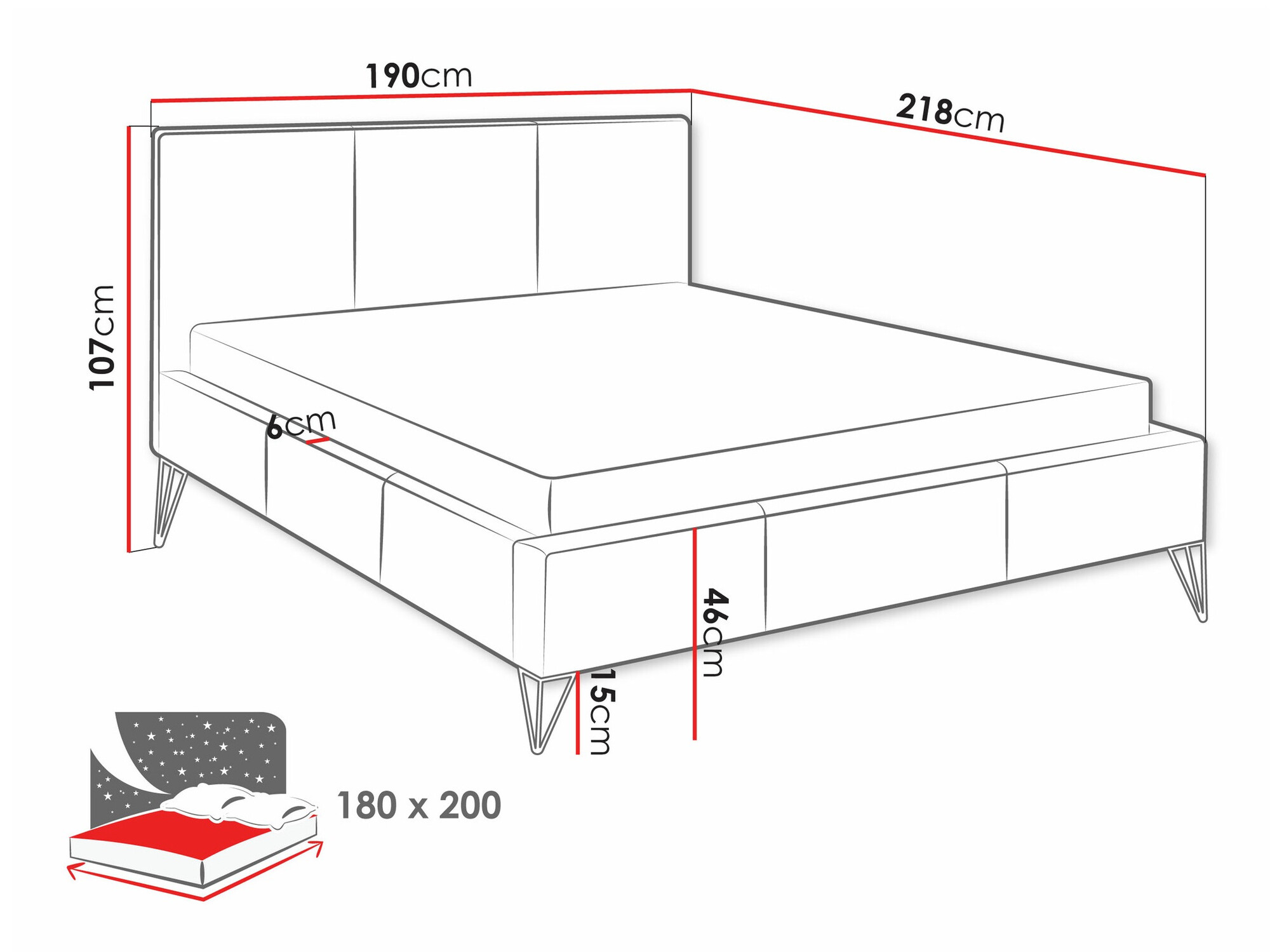 Krevet Clovis 118 (Ruben 2108)
