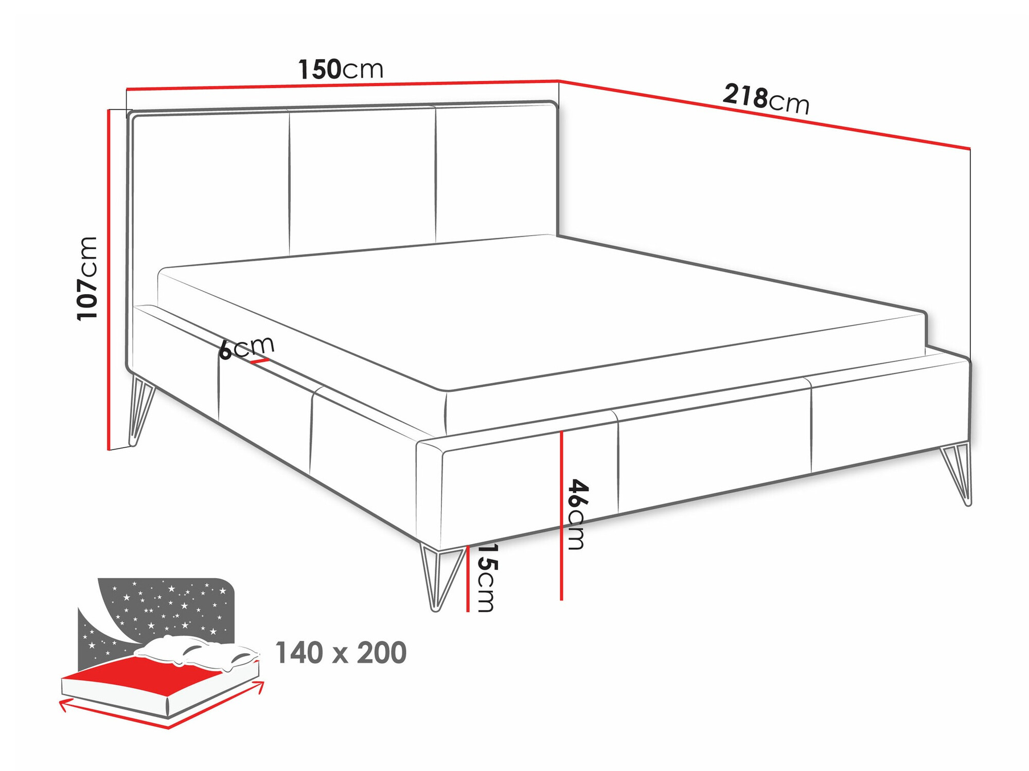 Krevet Clovis 118 (Ruben 2111)