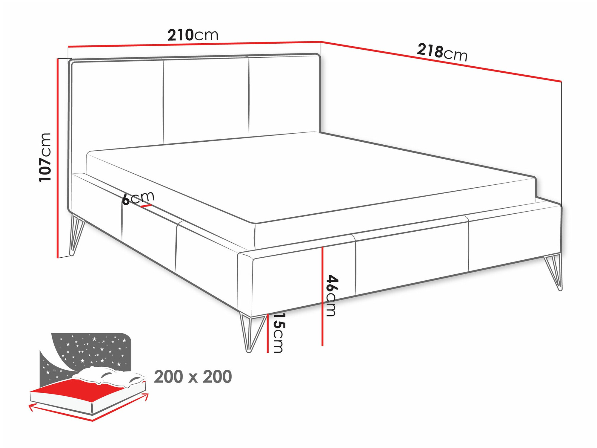 Krevet Clovis 118 (Ruben 2111)