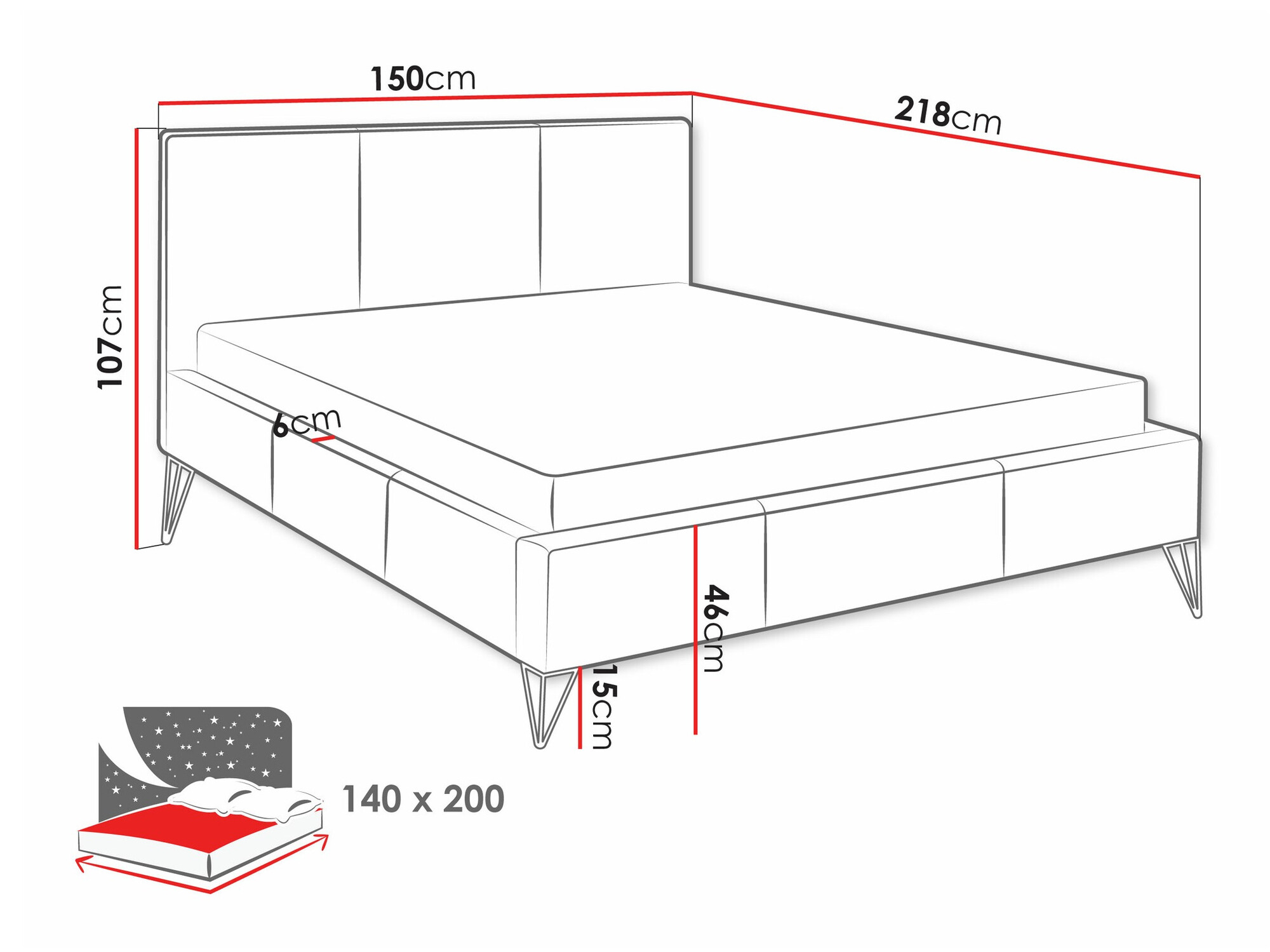 Krevet Clovis 118 (Ruben 2115)