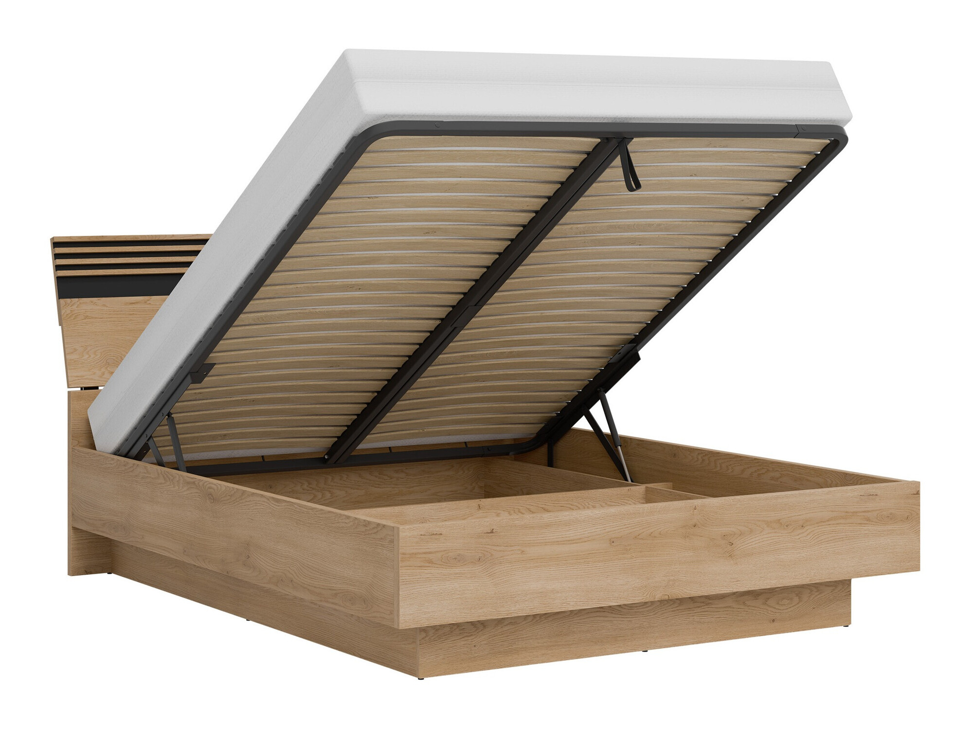 Set spavaća soba Teselbu 117 (Antracit + Hrast)