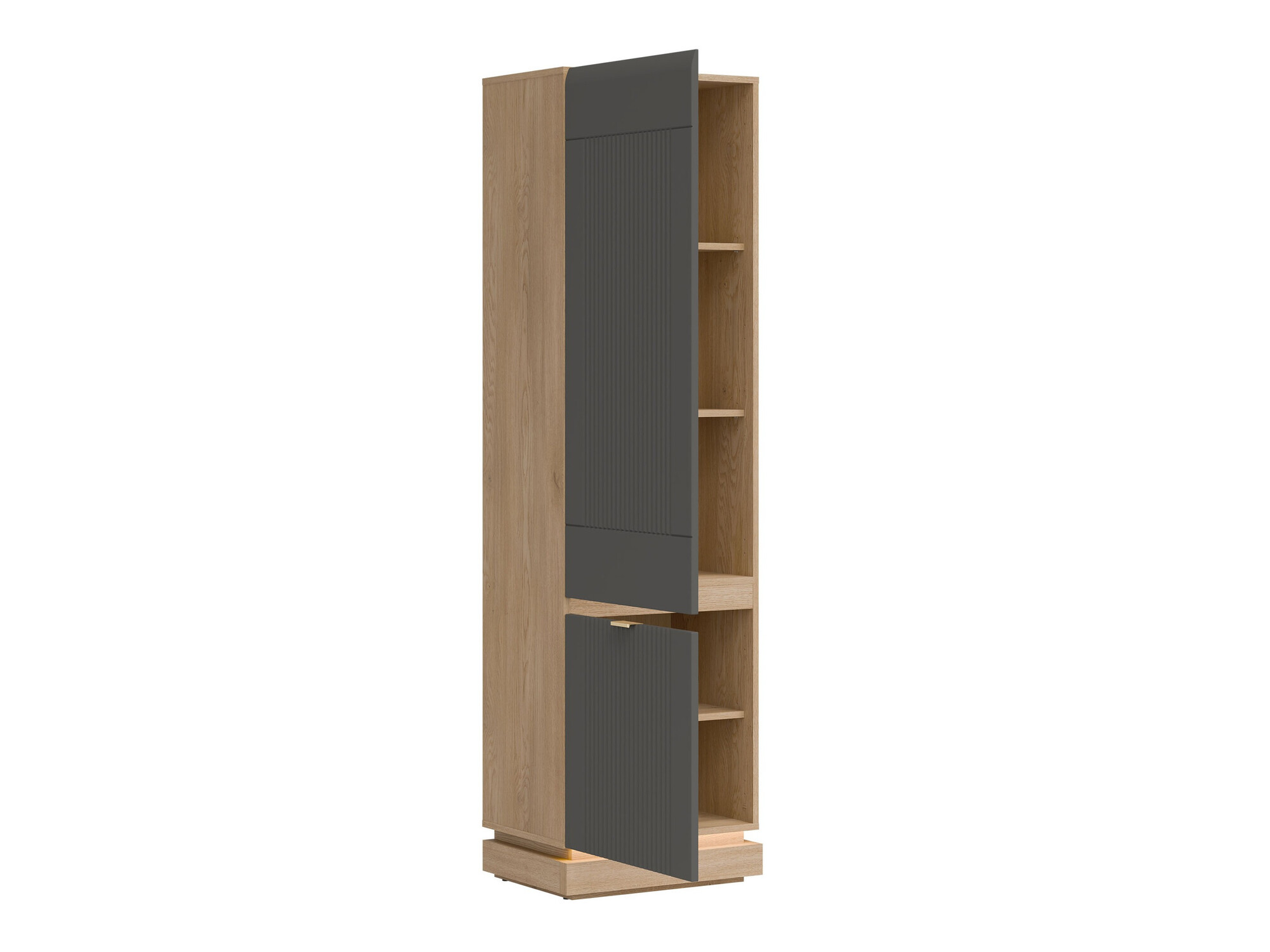 Set spavaća soba Teselbu 117 (Sivo + Hrast)