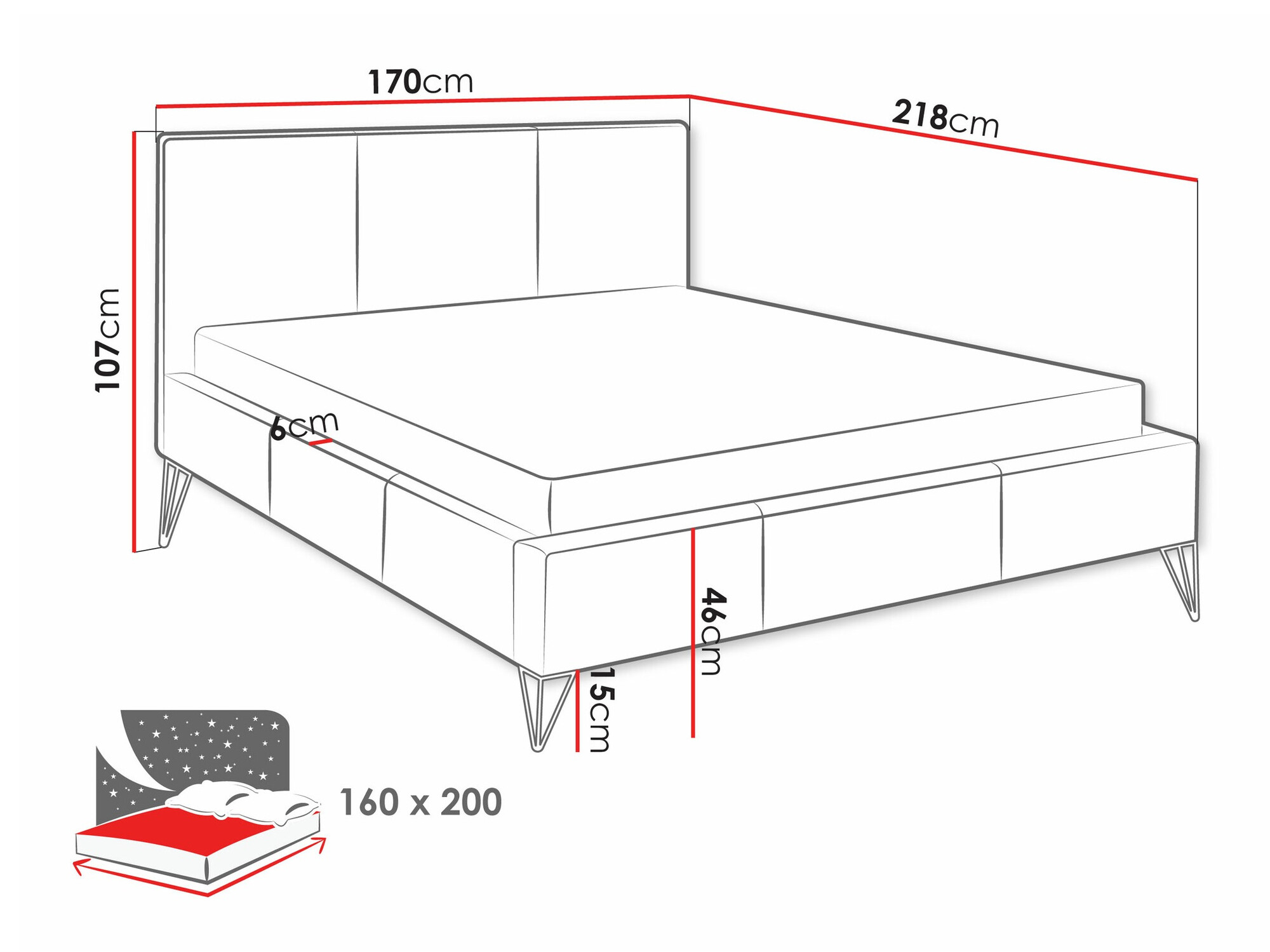 Krevet Clovis 118 (Ruben 2115)