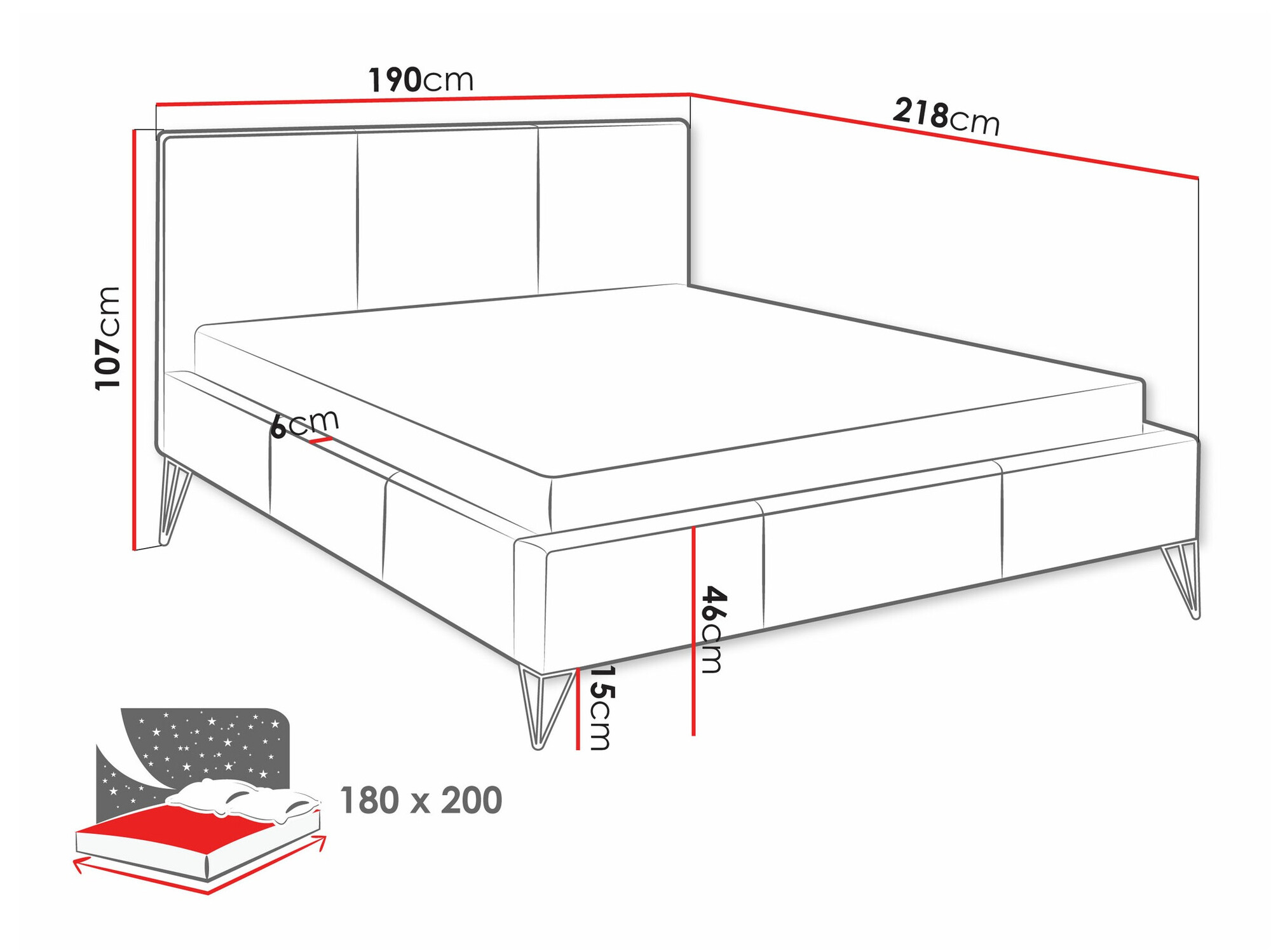 Krevet Clovis 118 (Ruben 2115)