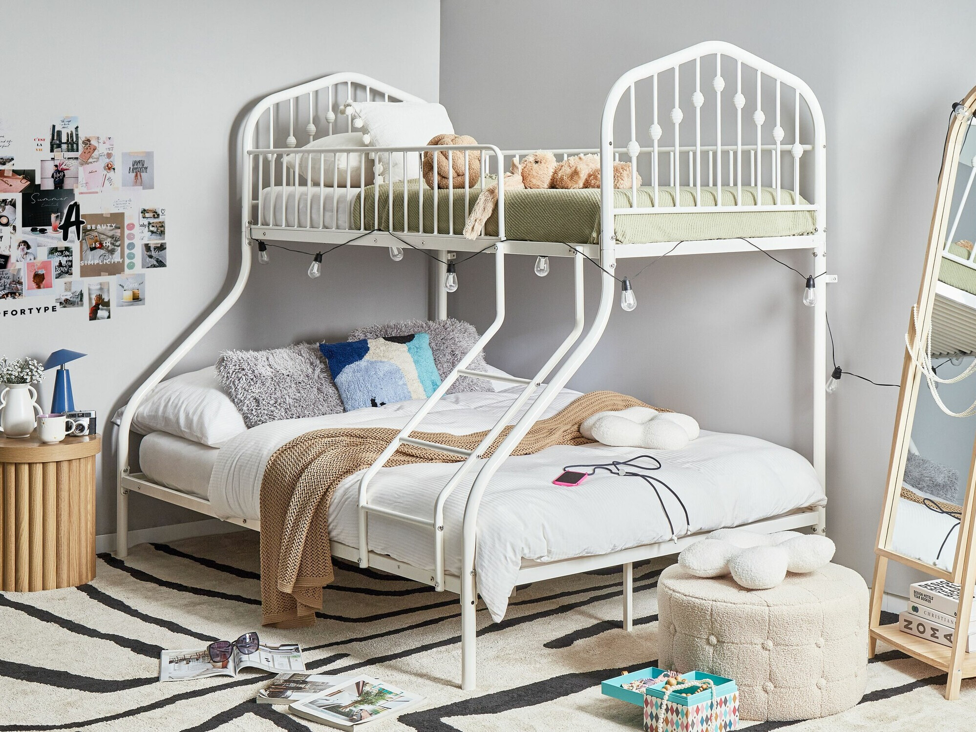 Krevet na sprat Berwyn 2633 (Belo)
