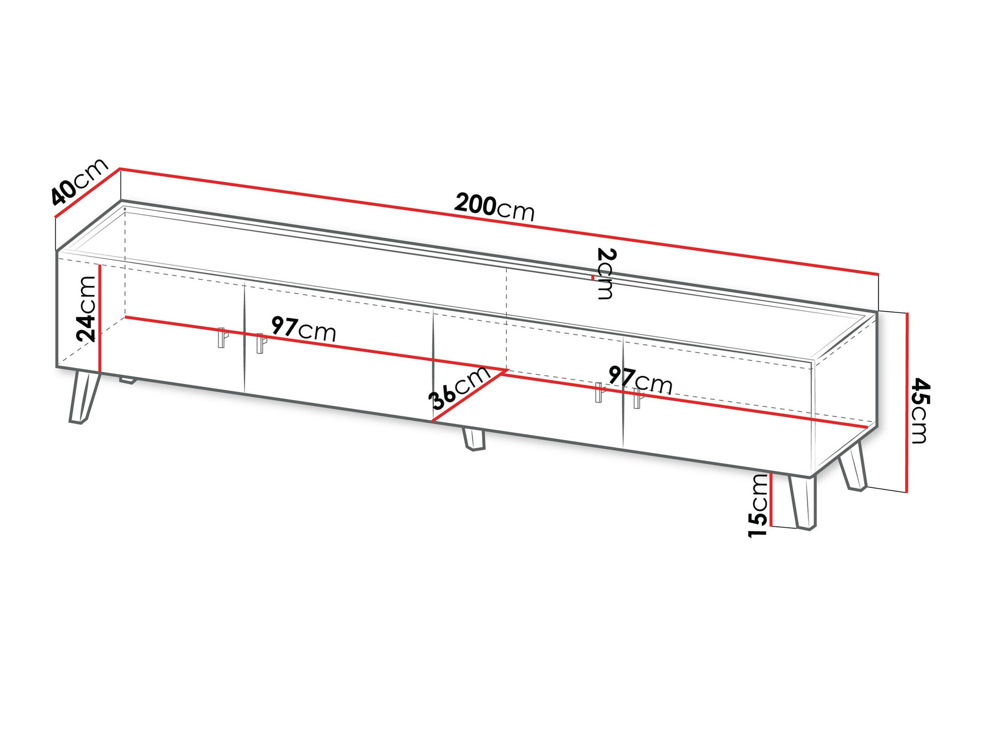 TV komoda Comfivo Avimelo 105
