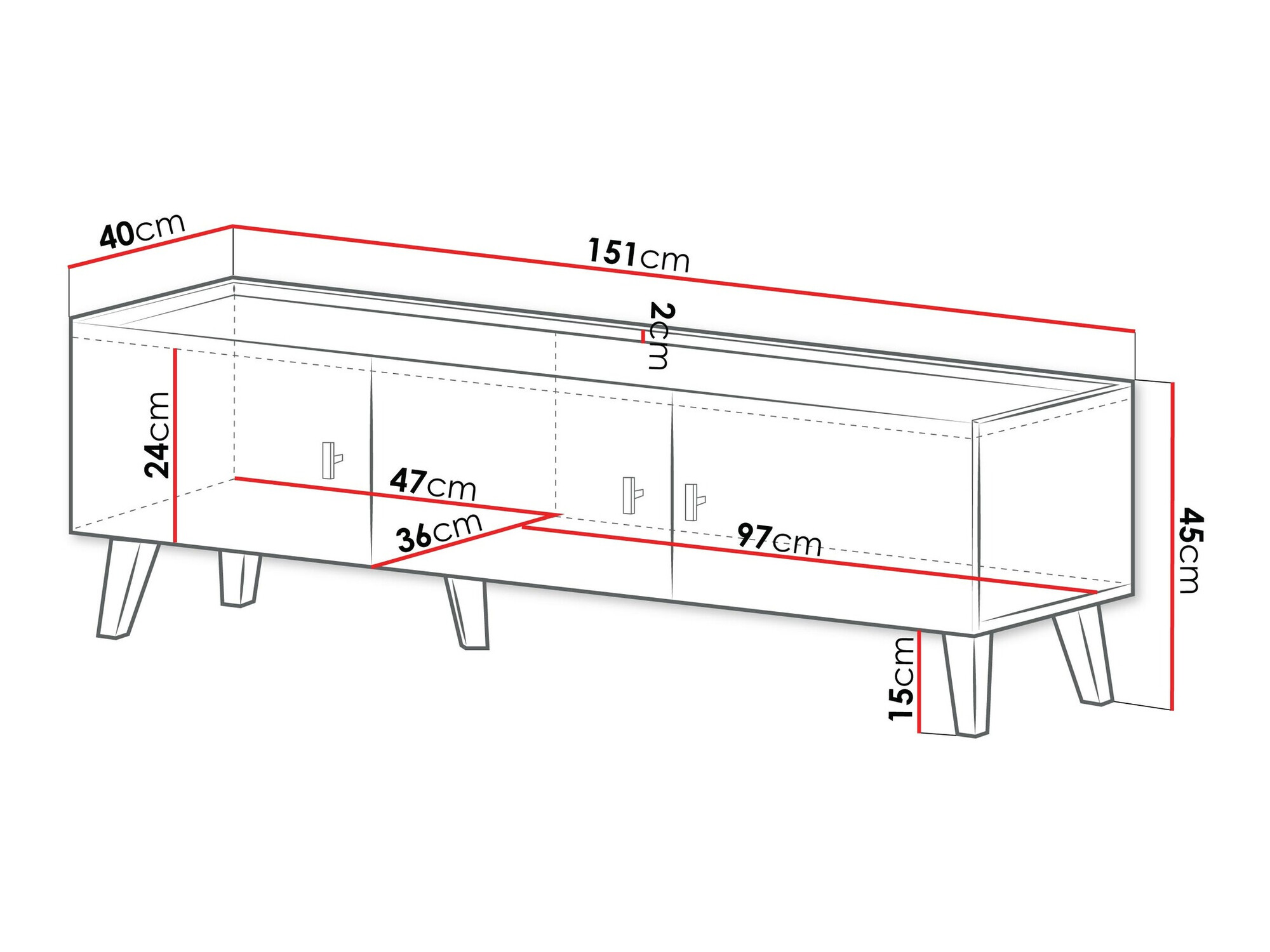 TV komoda Comfivo Avimelo 106