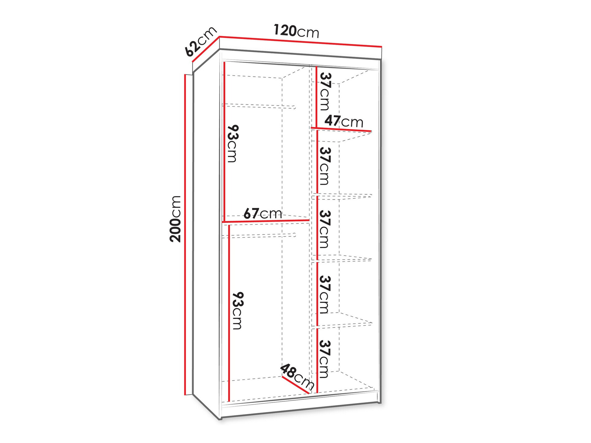 Ormar Hartford 501 (Zanatski hrast)