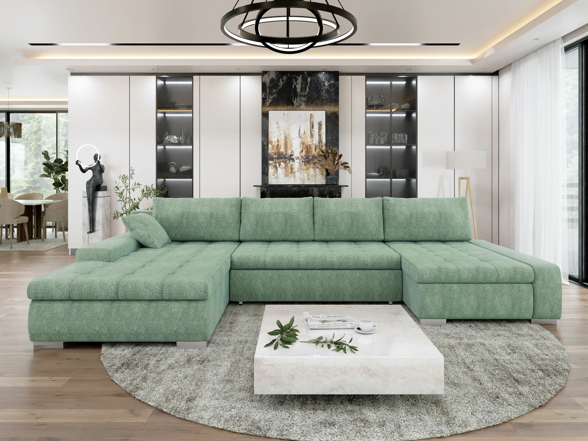 Ugaona sofa Comfivo 106 (Coral 55)