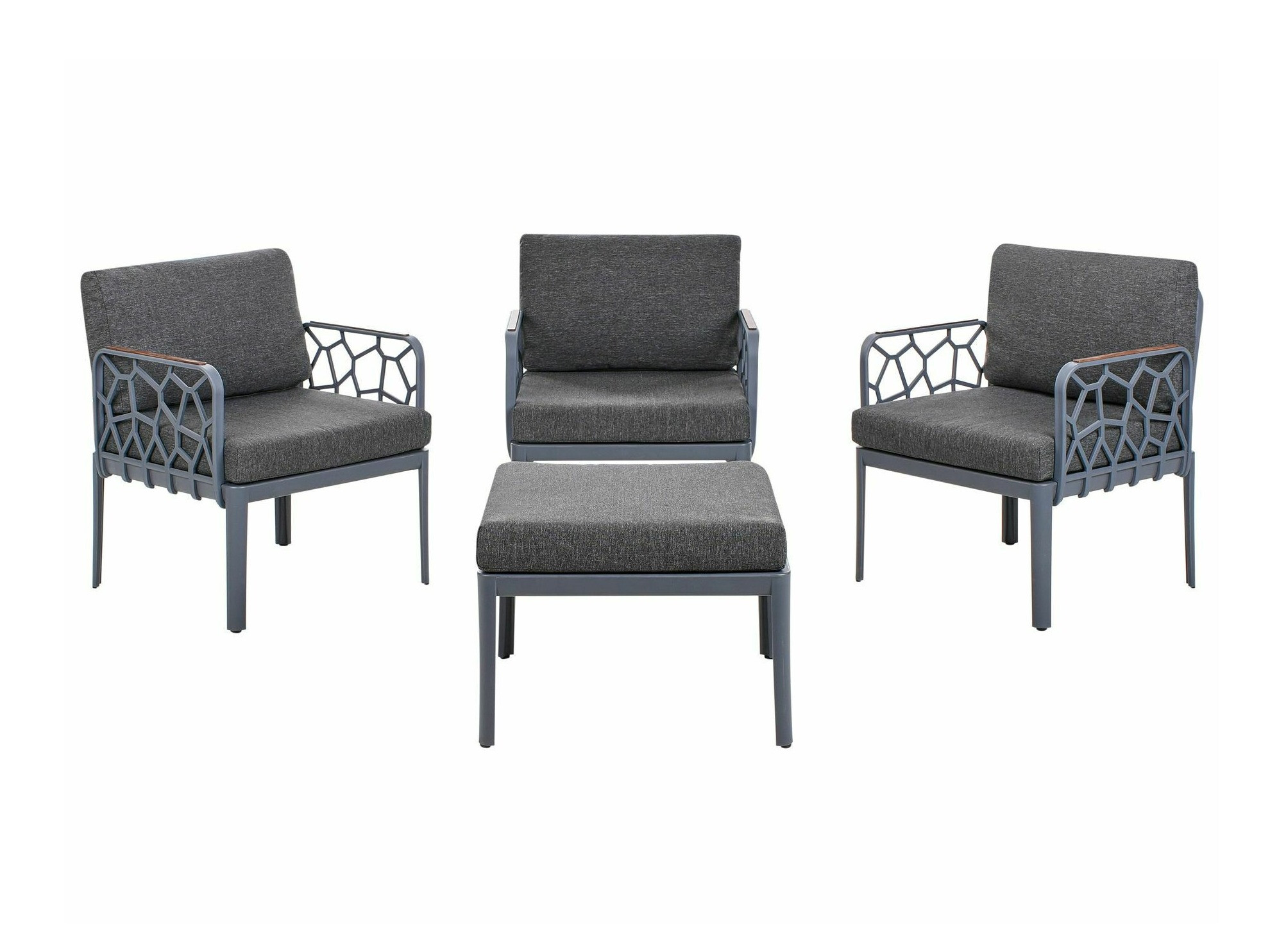 Set baštenskog nameštaja Berwyn 2653 (Sivo)