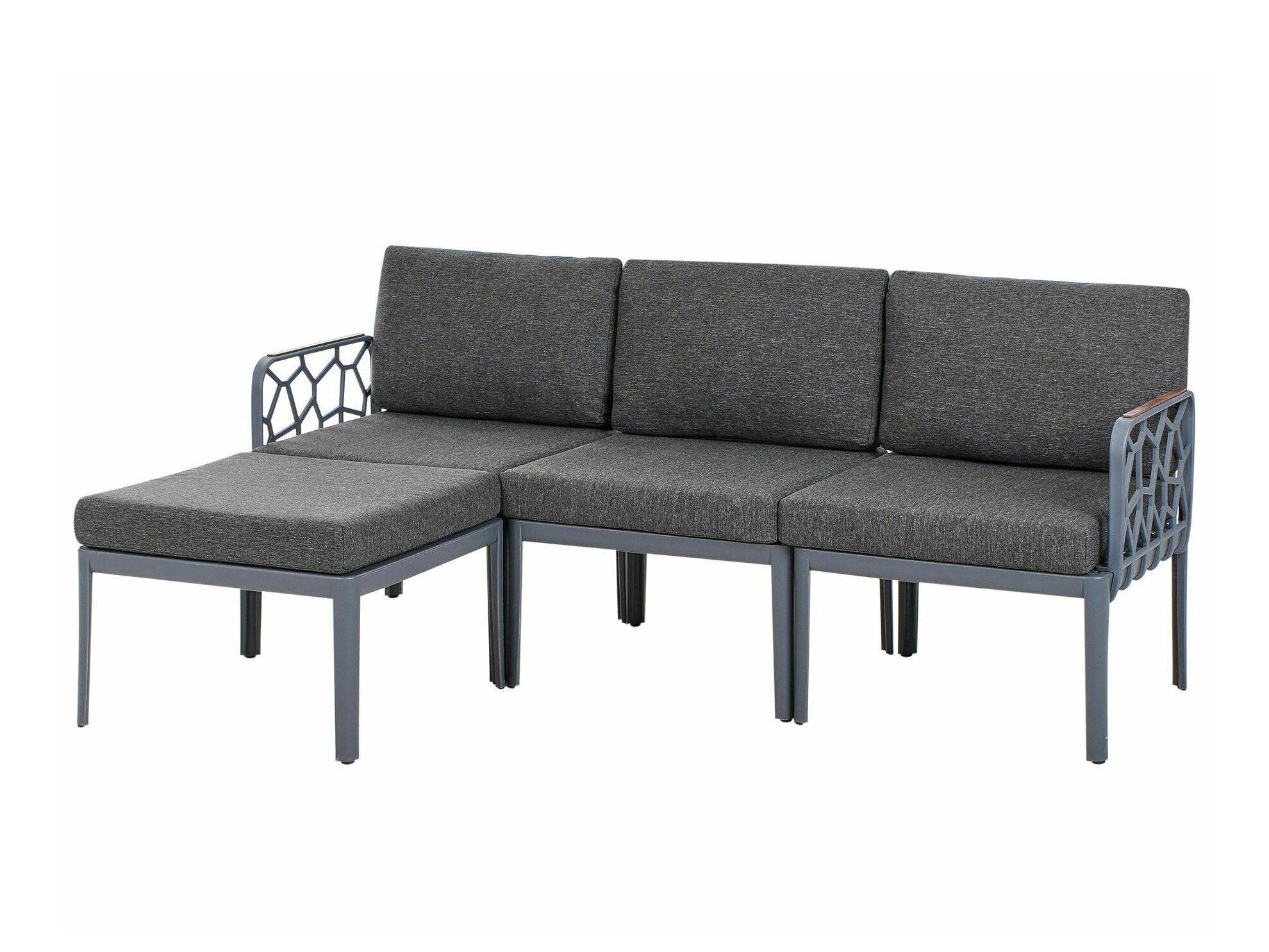 Set baštenskog nameštaja Berwyn 2653 (Sivo)