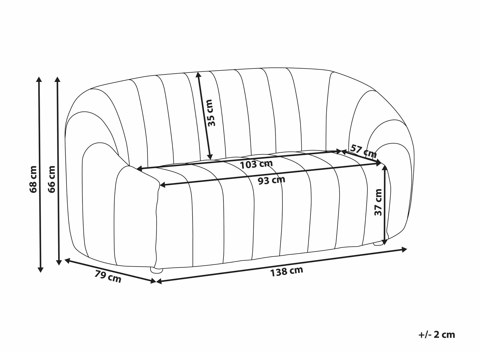 Sofa Berwyn 1269 (Bež)