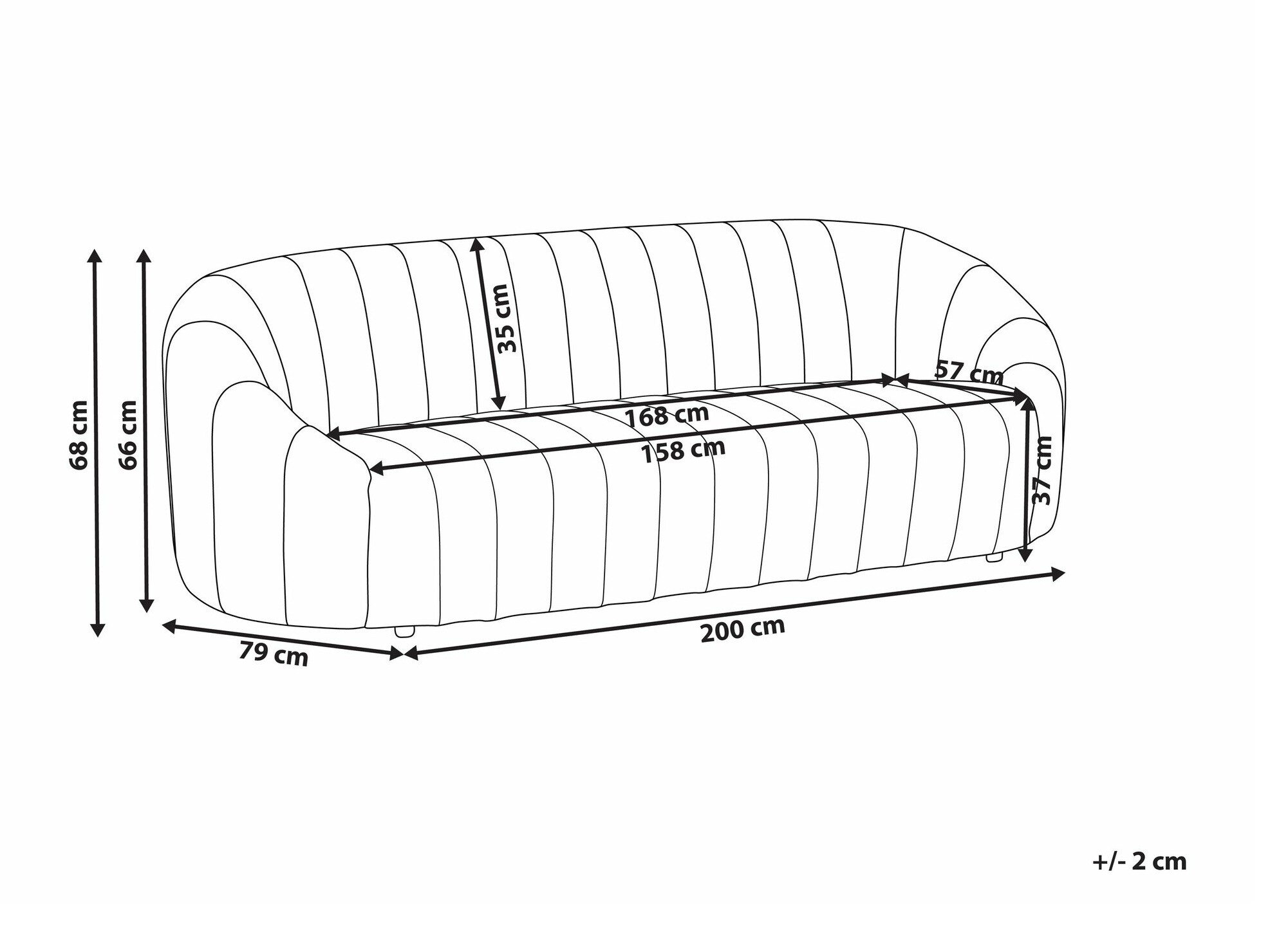 Sofa Berwyn 1270 (Bež)