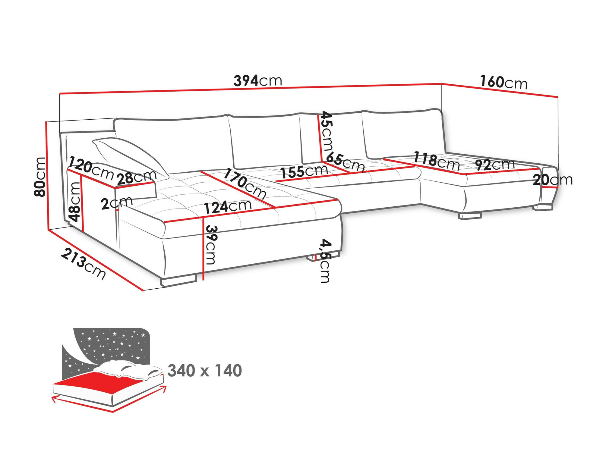 Ugaona sofa Comfivo 106 (Clara 215.02)