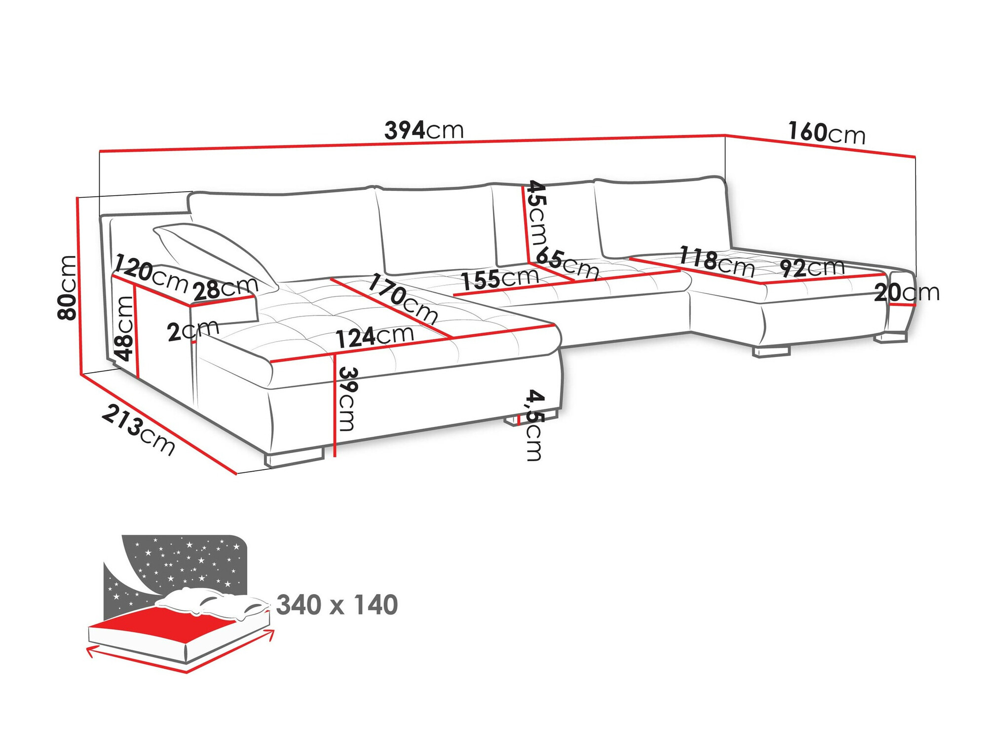 Ugaona sofa Comfivo 106 (Clara 215.03)