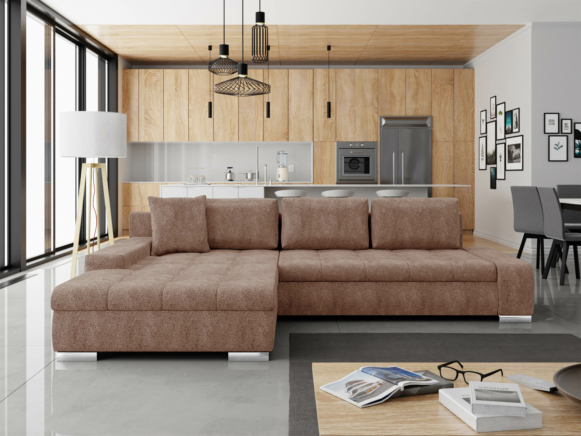 Ugaona sofa Comfivo 147 (Coral 45)