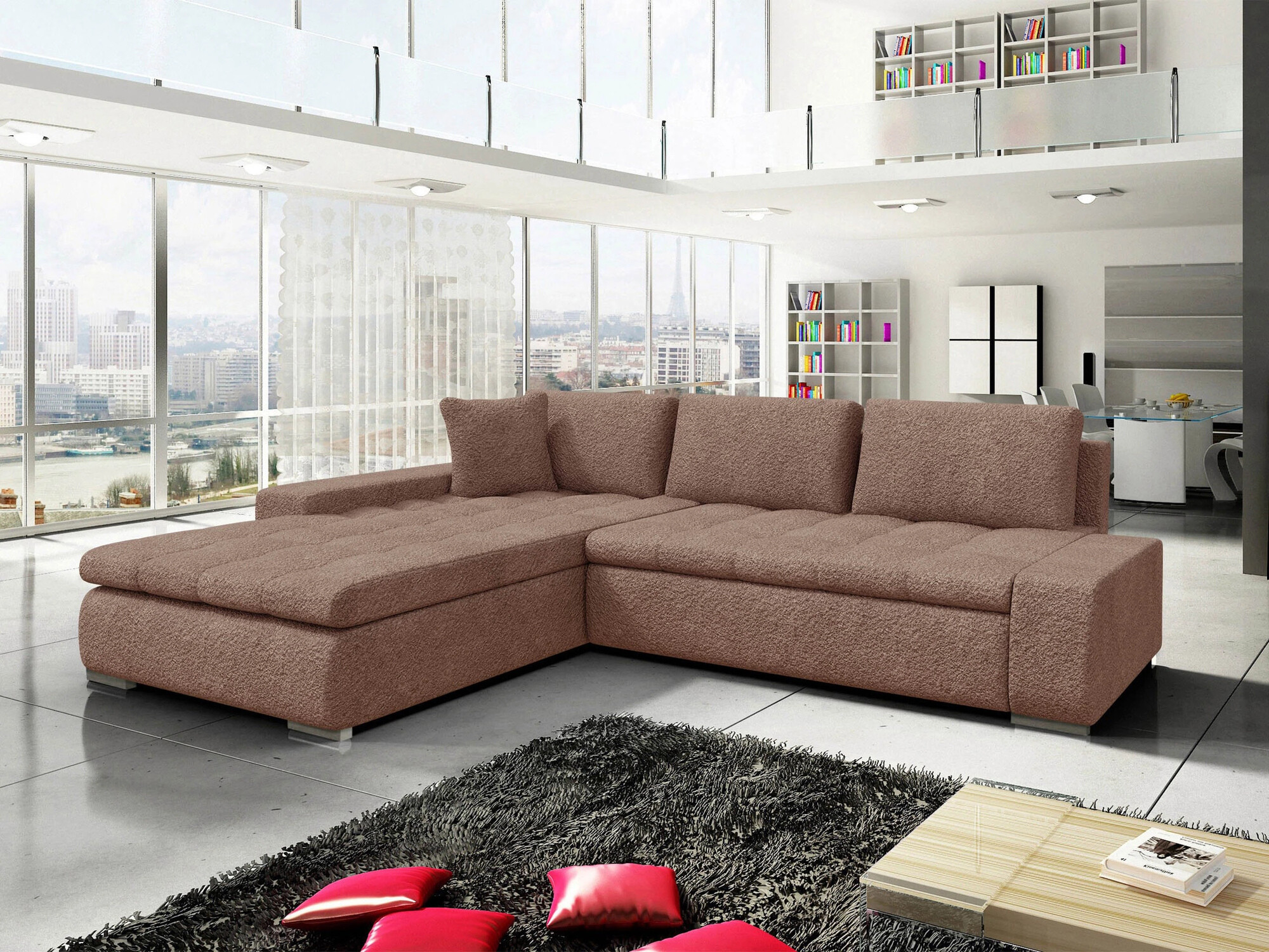 Ugaona sofa Comfivo 147 (Coral 45)