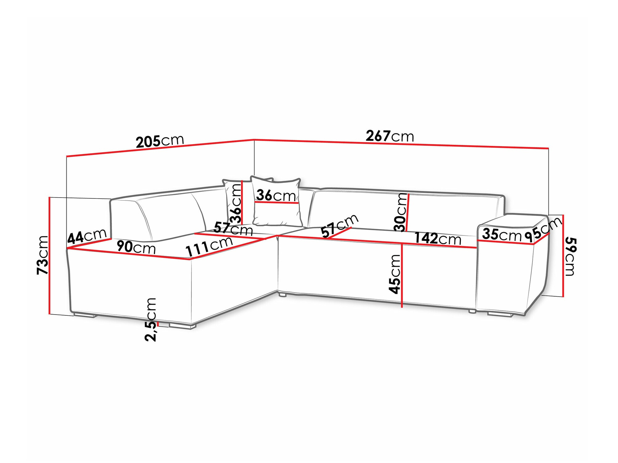 Ugaona sofa Comfivo 289 (Clara 215.02)