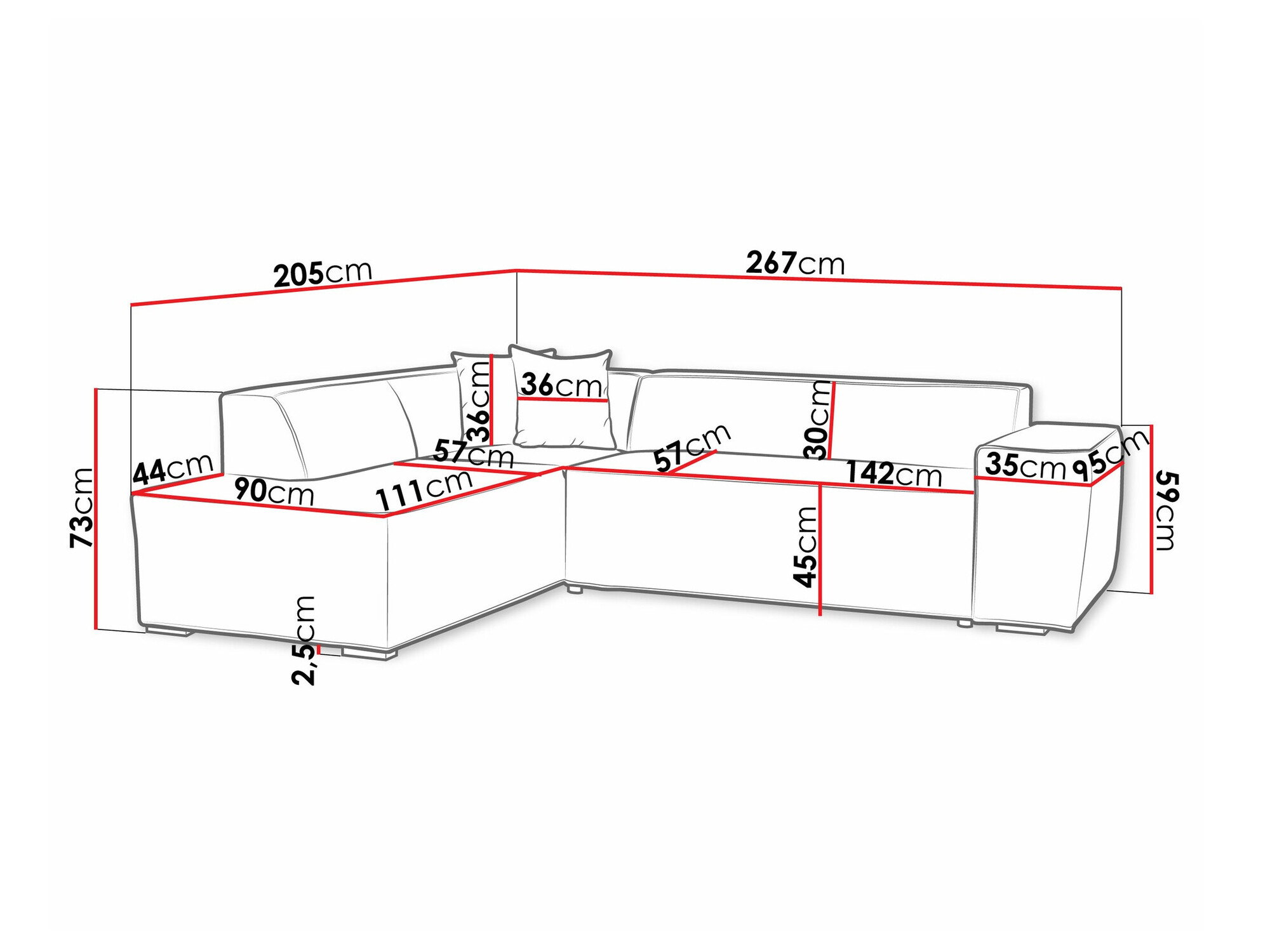Ugaona sofa Comfivo 289 (Kronos 19)