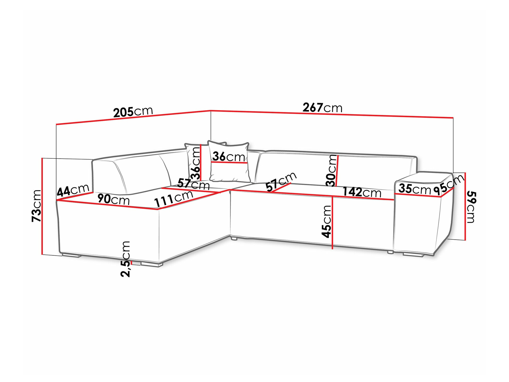 Ugaona sofa Comfivo 289 (Kronos 19)