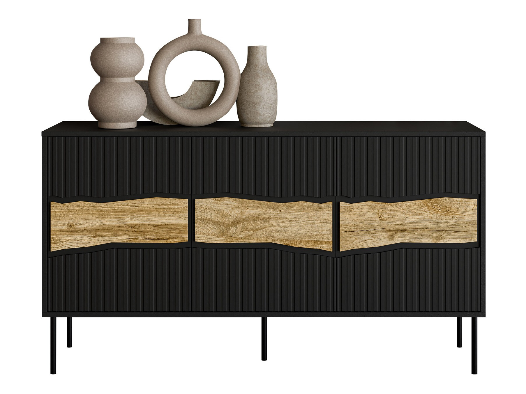 Ormarić Monevare 100 (Crno + Вотан храст)